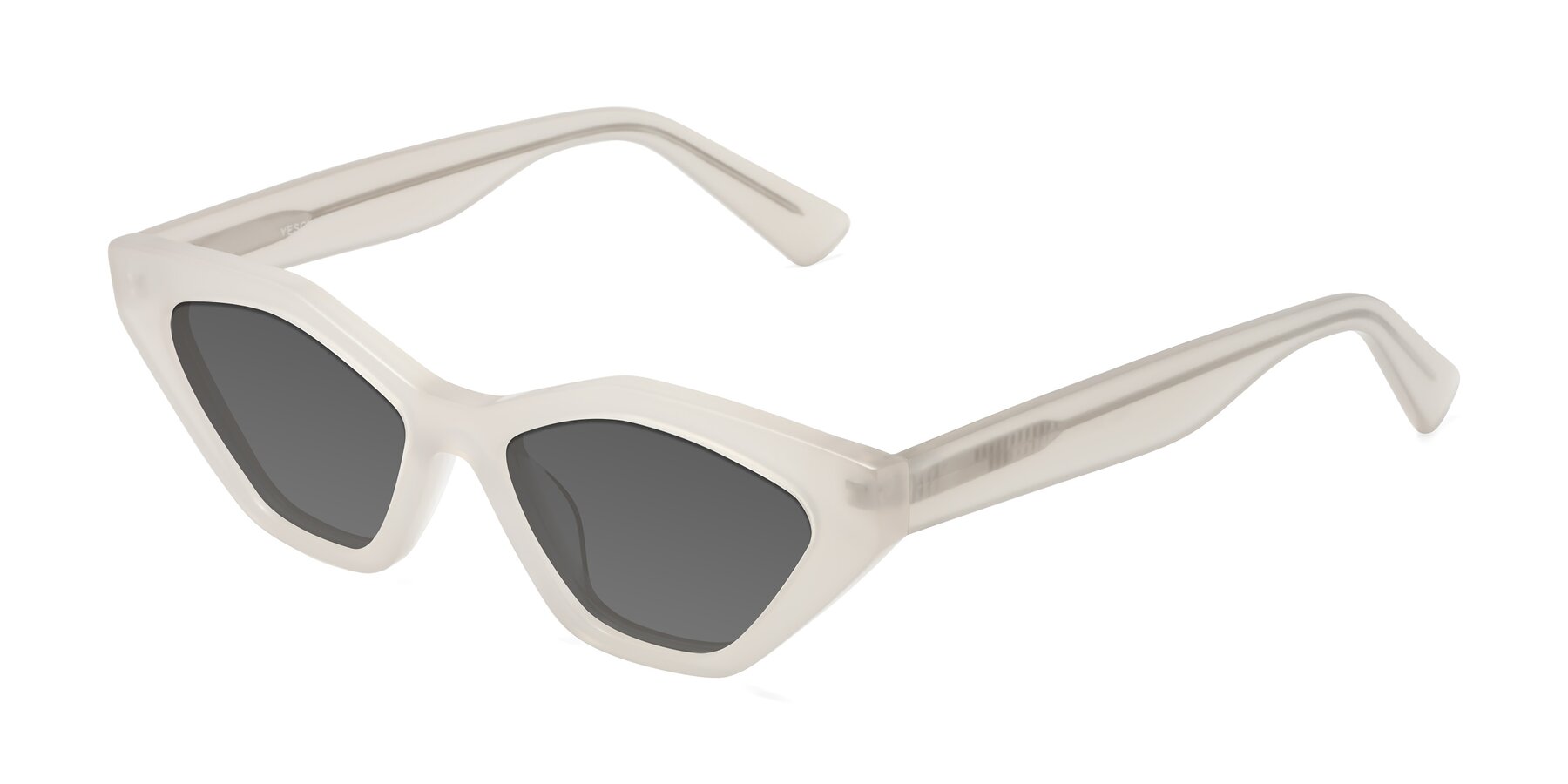 Angle of Riley in Beige with Medium Gray Tinted Lenses