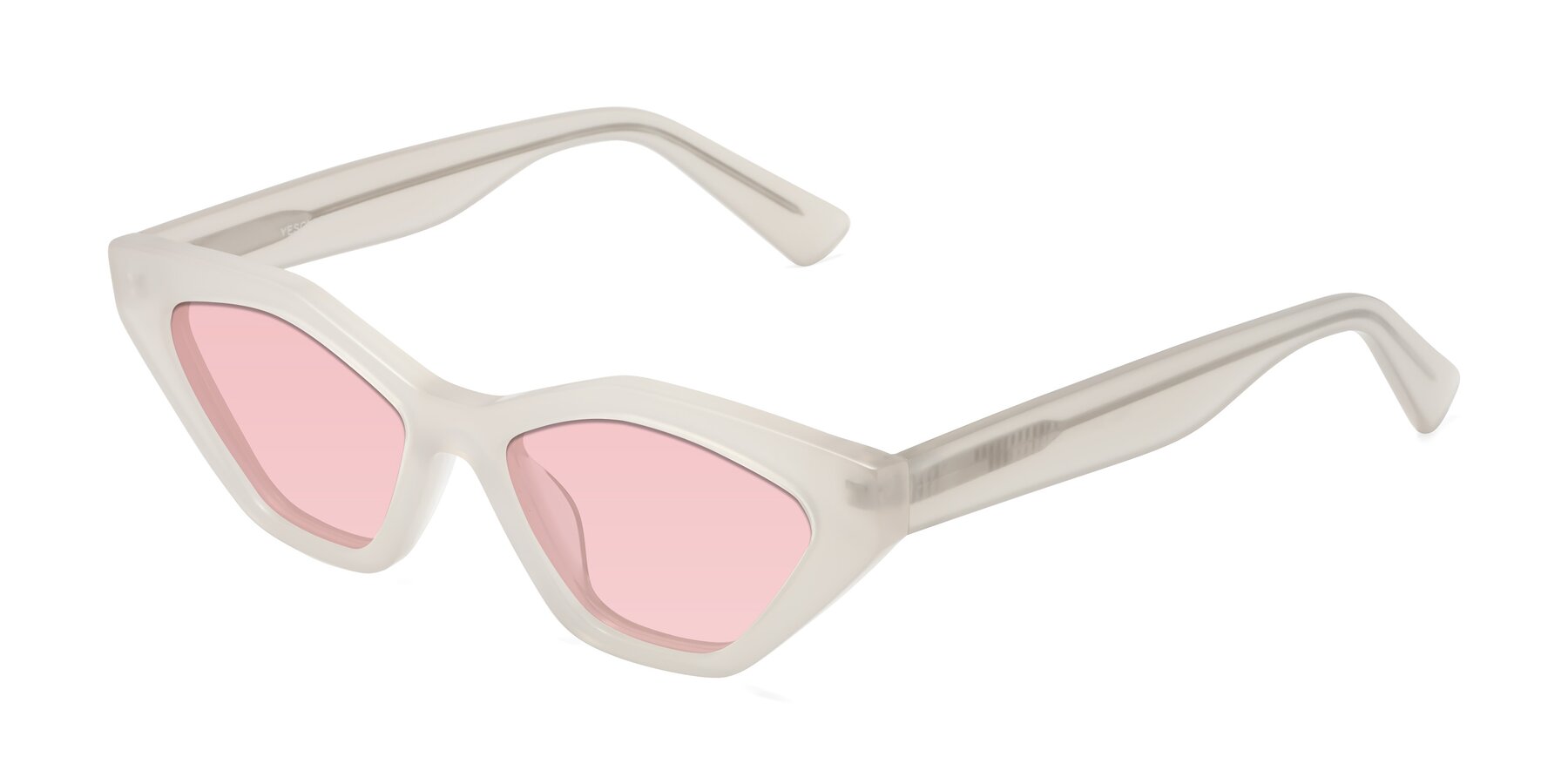 Angle of Riley in Beige with Light Garnet Tinted Lenses