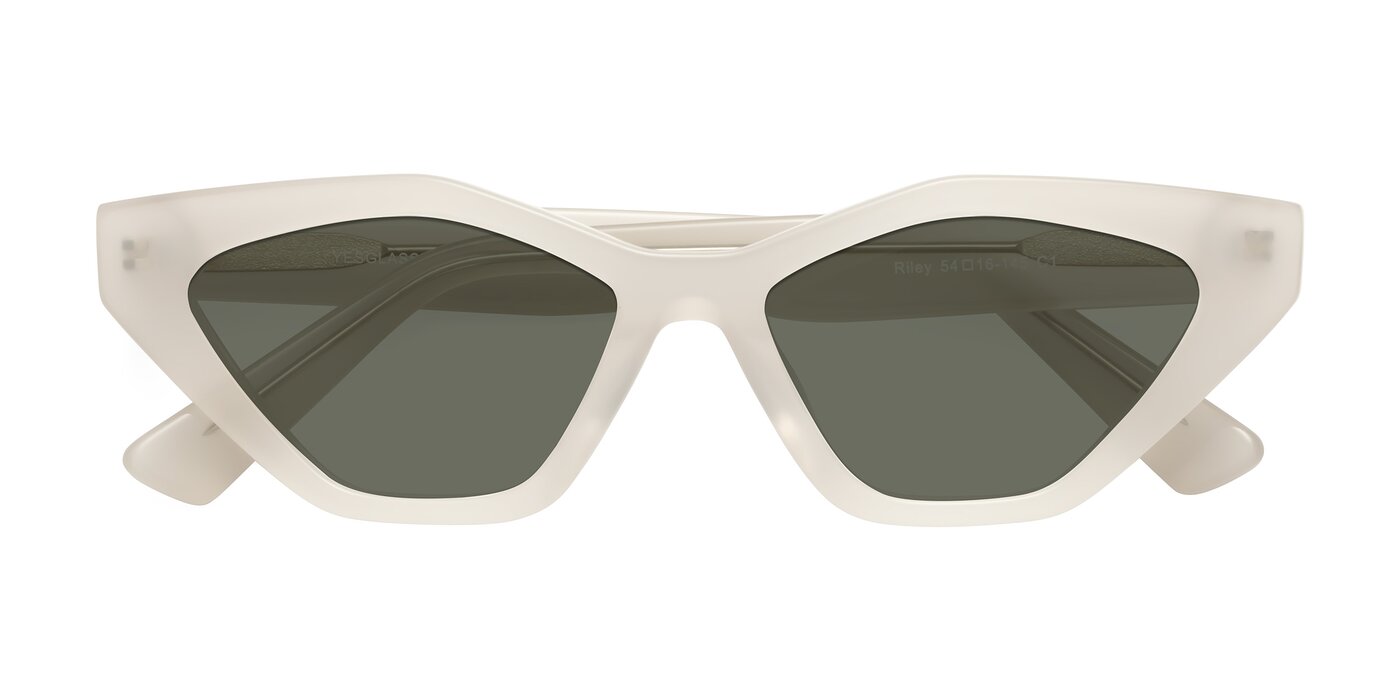 Riley - Beige Polarized Sunglasses