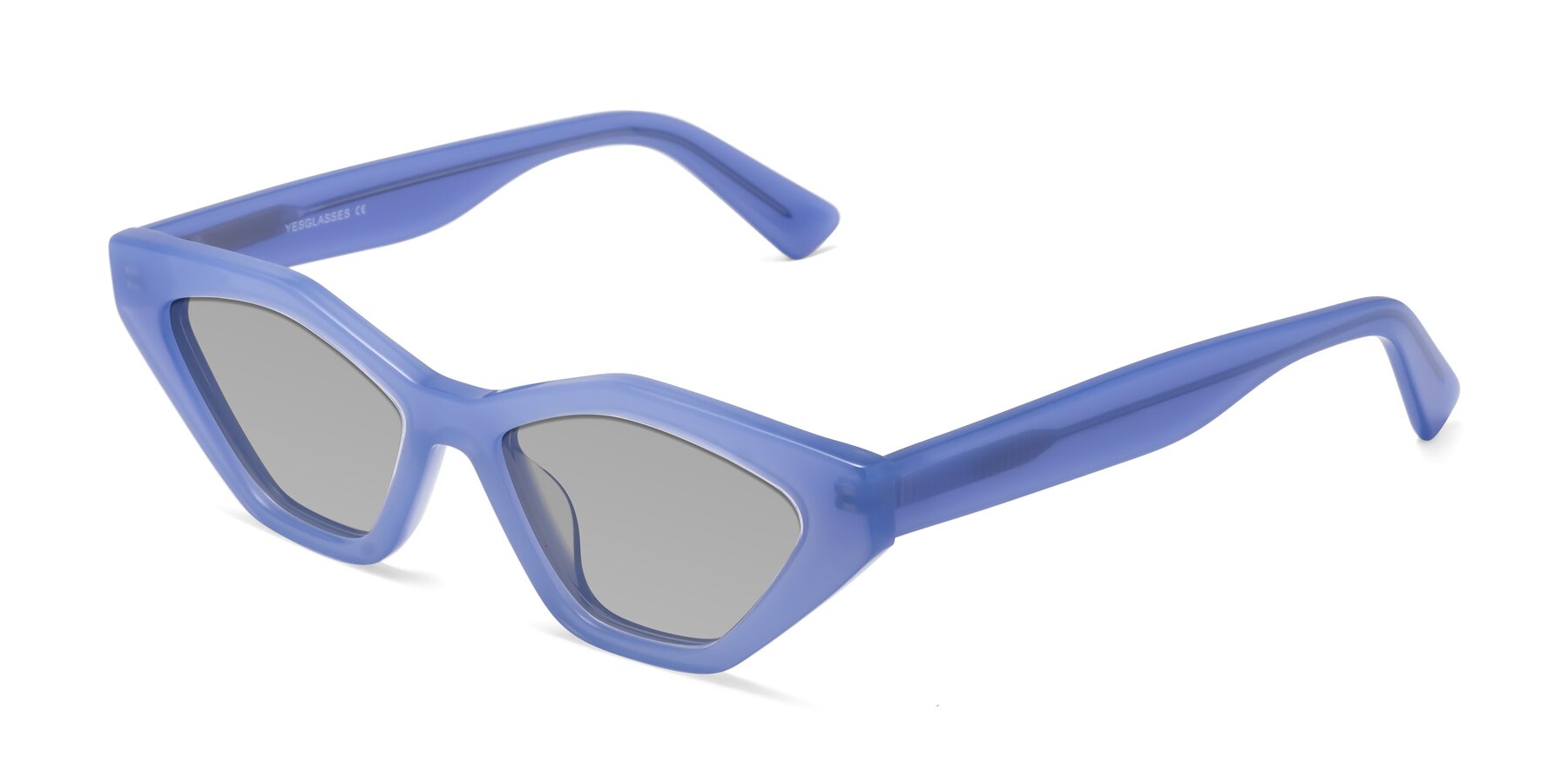 Angle of Riley in Sky Blue with Light Gray Tinted Lenses