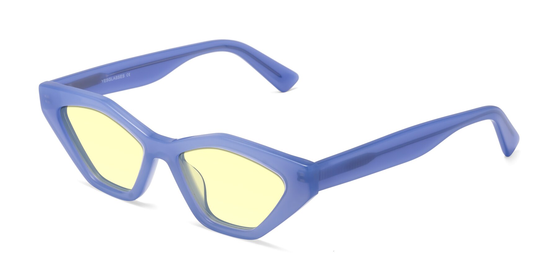 Angle of Riley in Sky Blue with Light Yellow Tinted Lenses