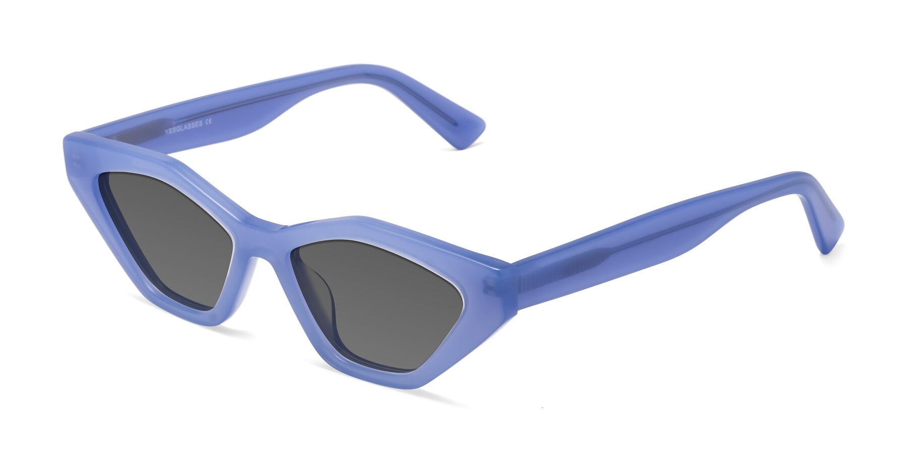 Angle of Riley in Sky Blue with Medium Gray Tinted Lenses