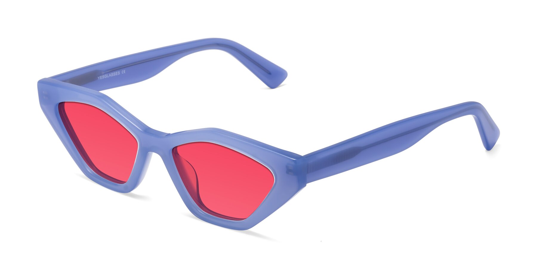 Angle of Riley in Sky Blue with Red Tinted Lenses