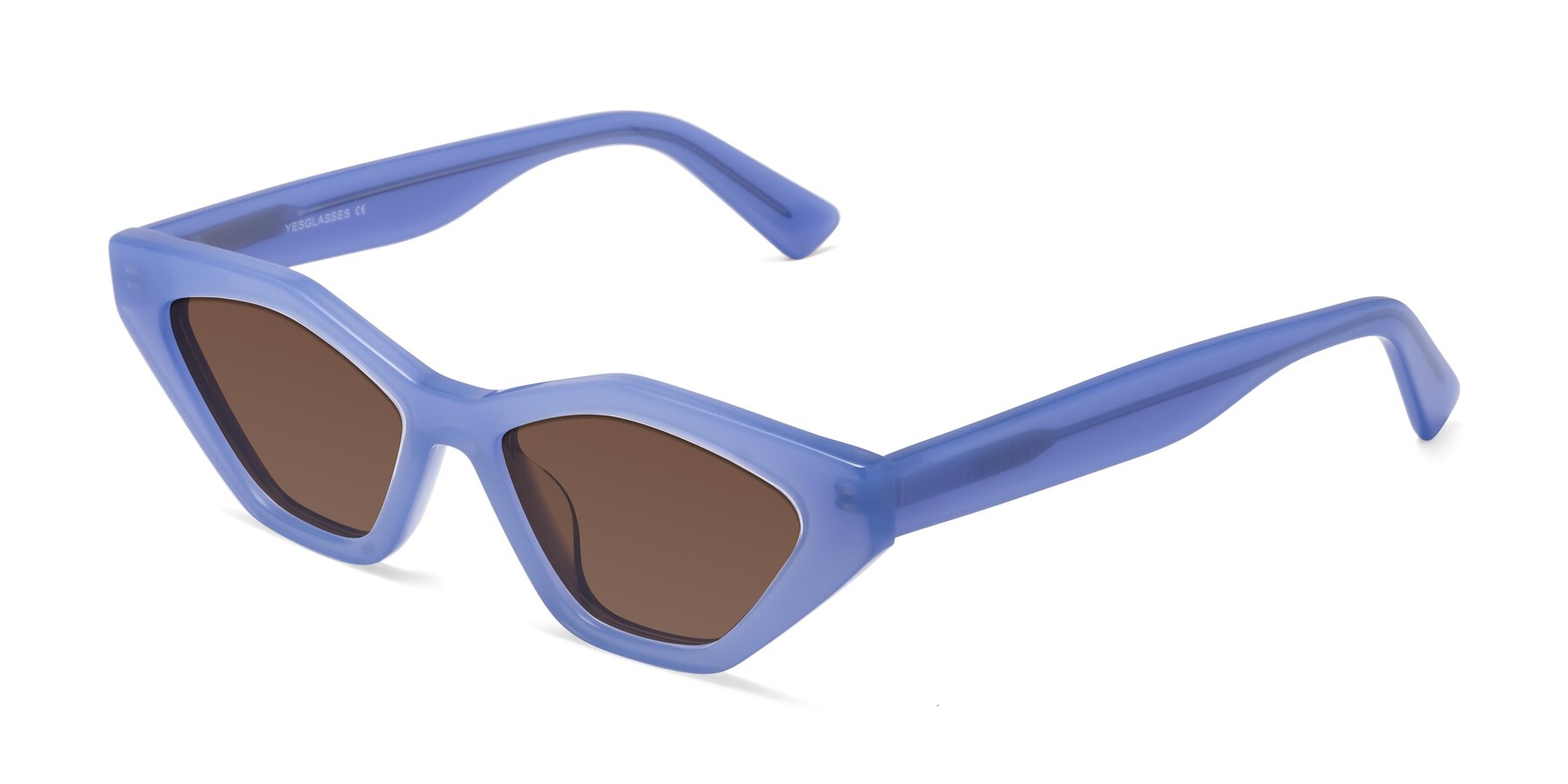 Angle of Riley in Sky Blue with Brown Tinted Lenses