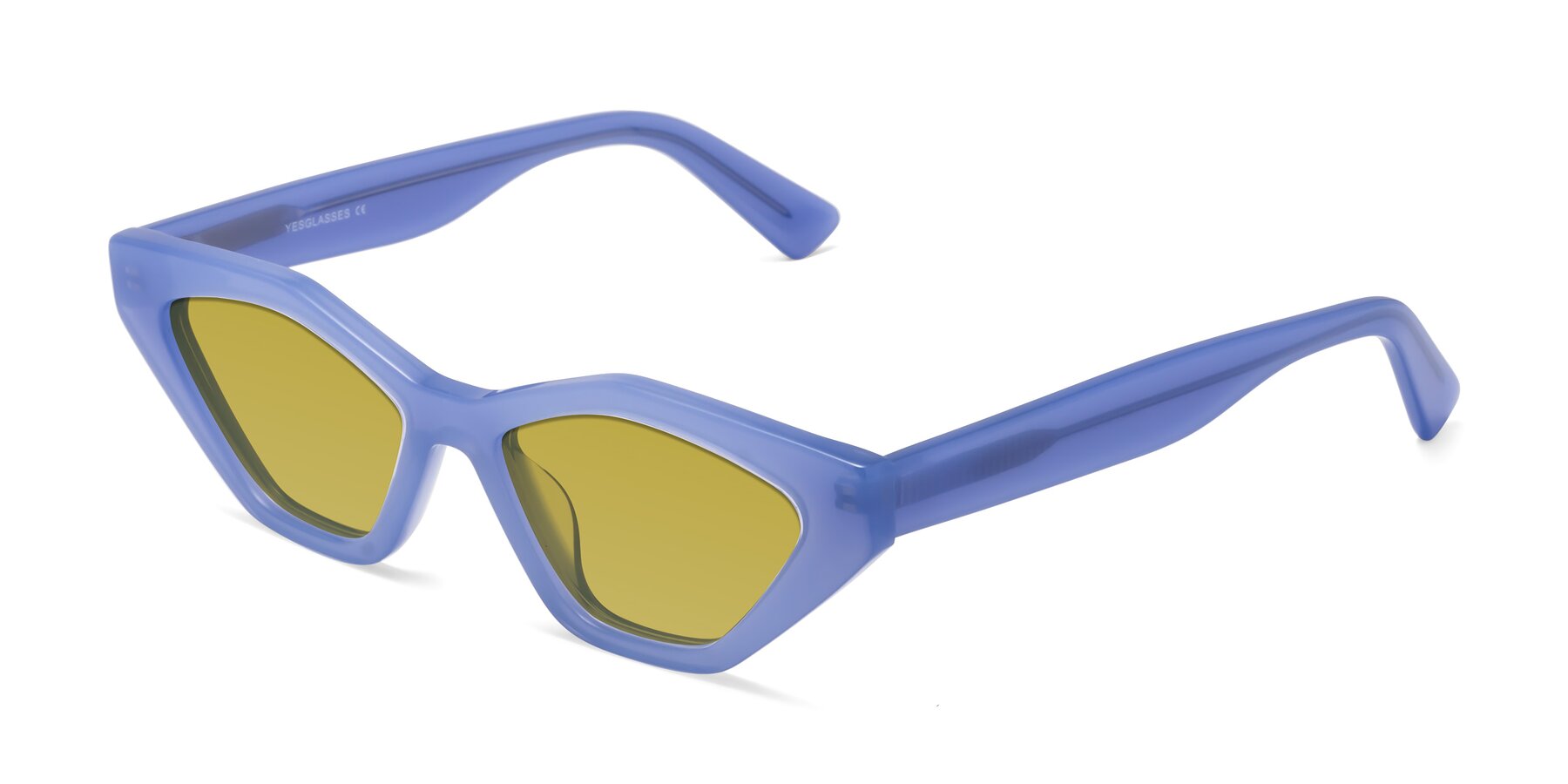 Angle of Riley in Sky Blue with Champagne Tinted Lenses