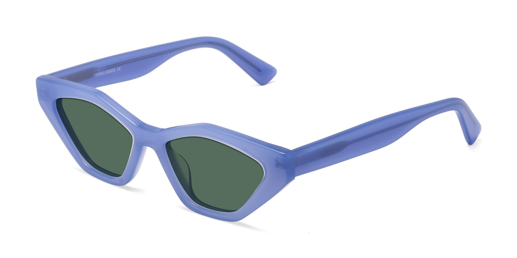 Angle of Riley in Sky Blue with Green Polarized Lenses