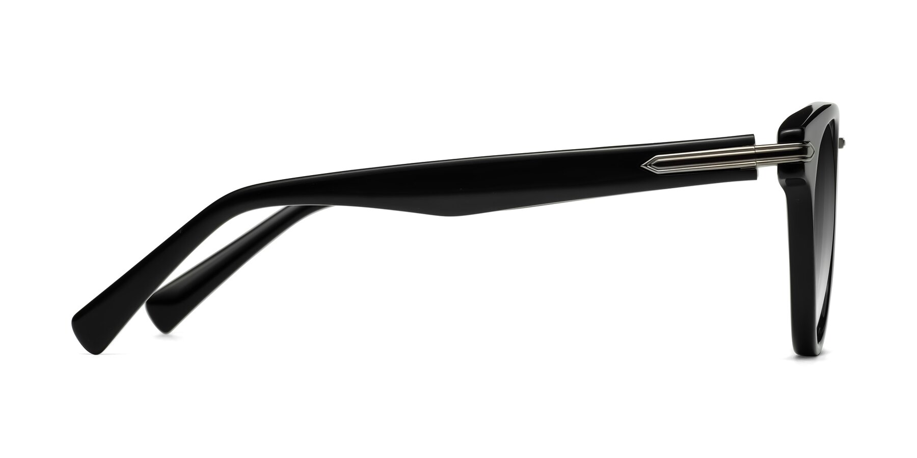 Side of Alfonso in Black with Gray Gradient Lenses