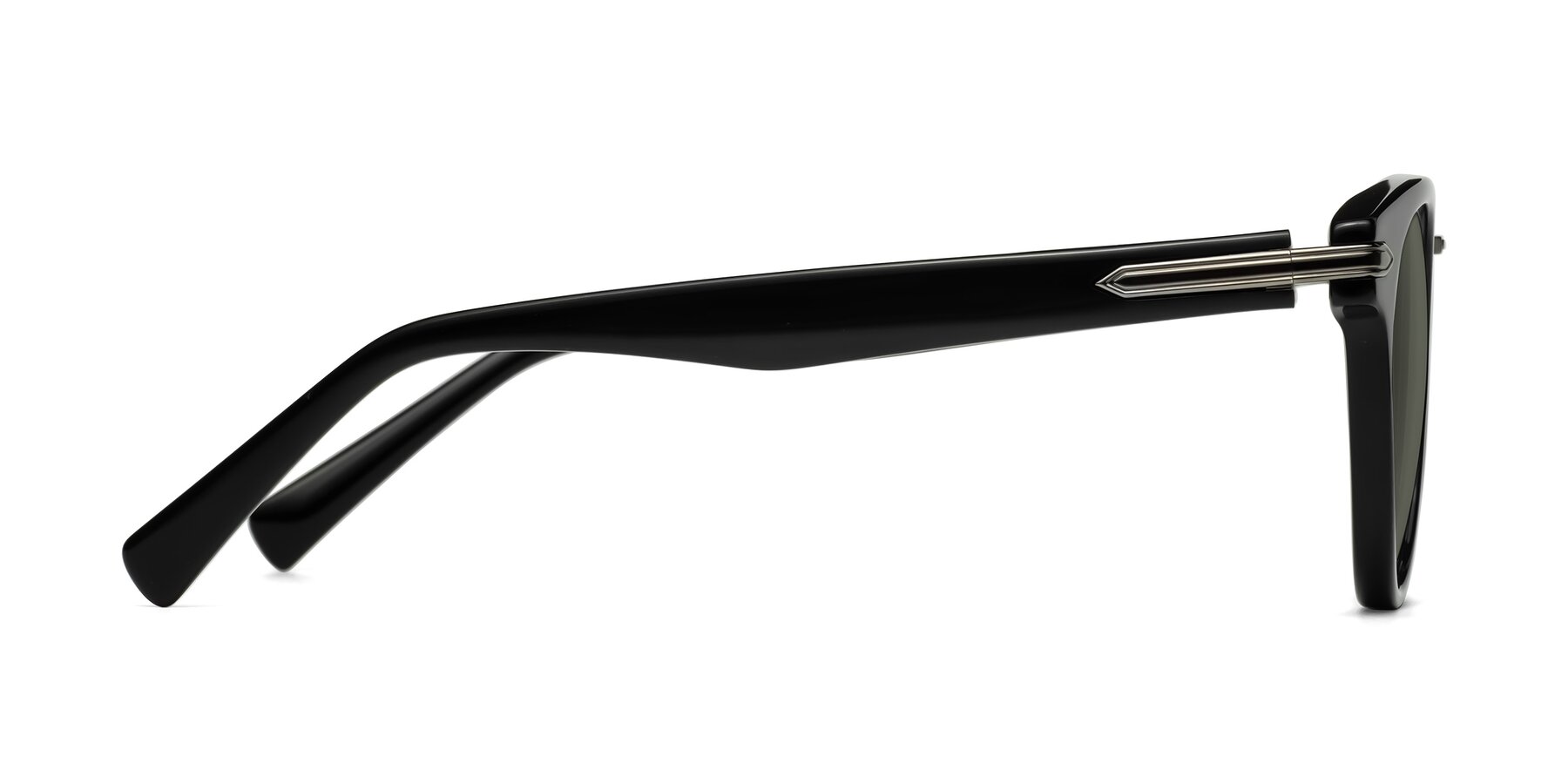 Side of Alfonso in Black with Gray Polarized Lenses