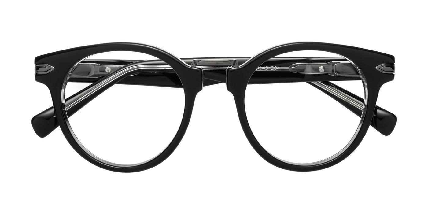 Alfonso - Black / Clear Eyeglasses