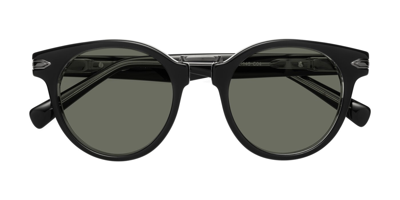 Alfonso - Black / Clear Polarized Sunglasses