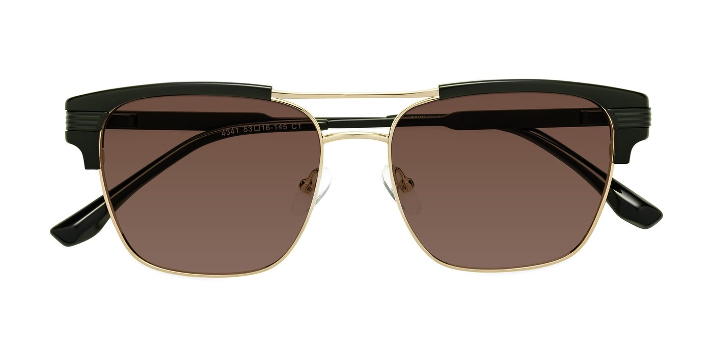 Millionaire - Black / Gold Tinted Sunglasses