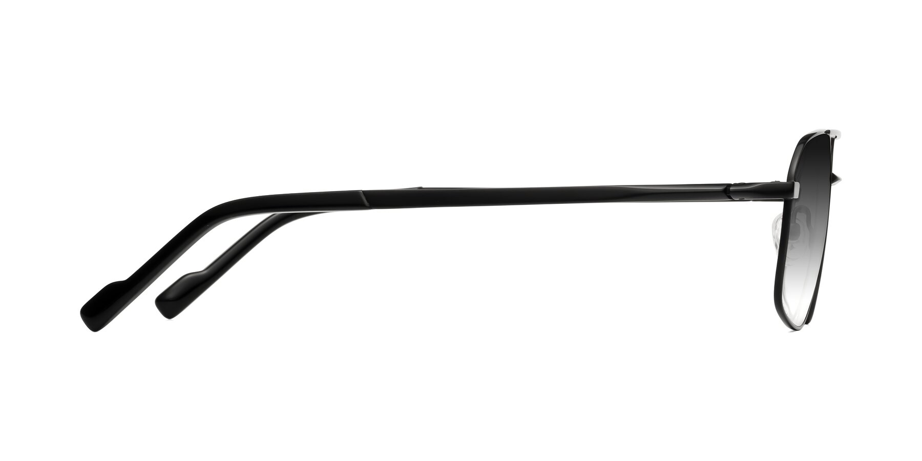 Side of Perine in Black with Gray Gradient Lenses
