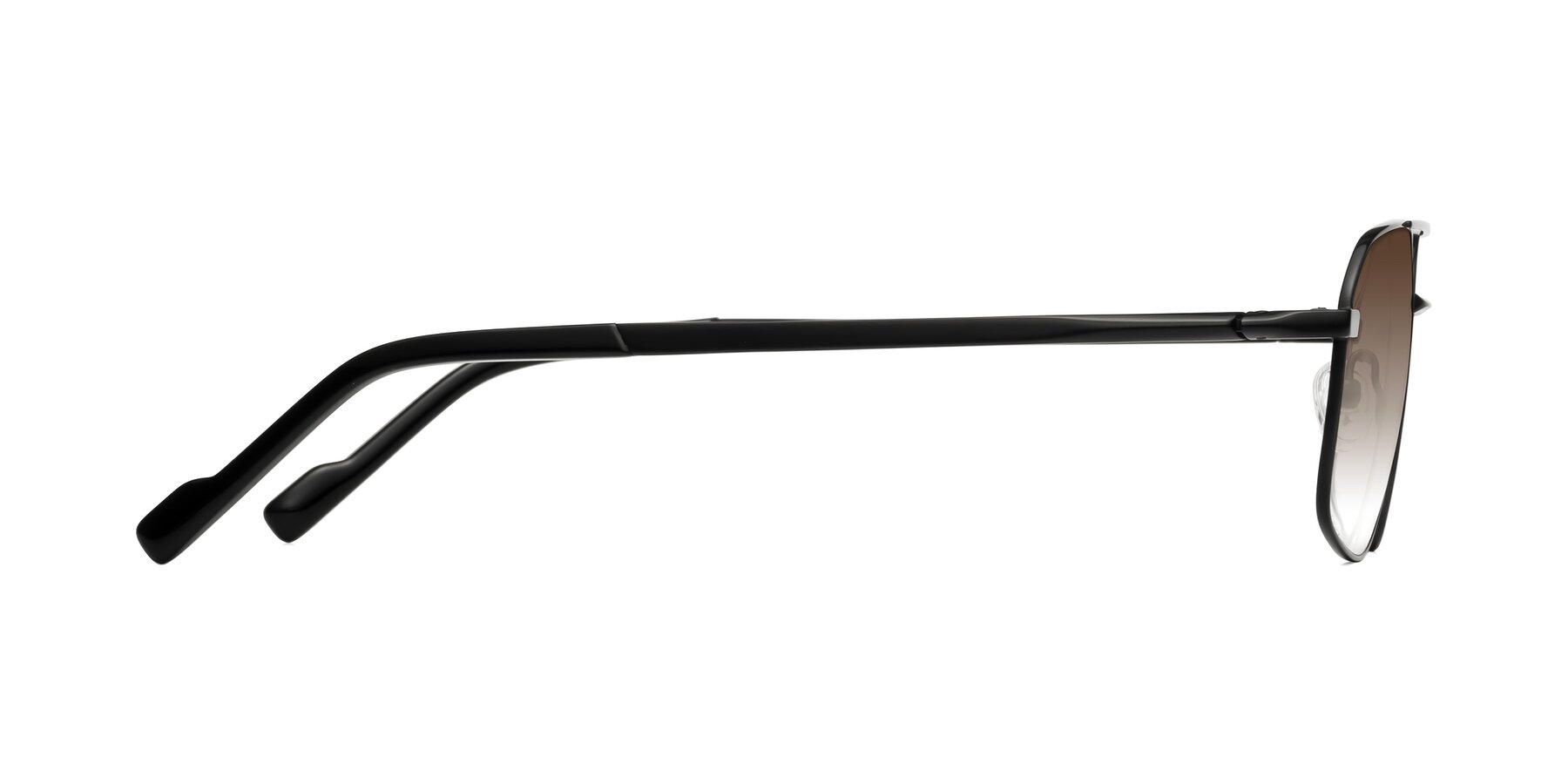 Side of Perine in Black with Brown Gradient Lenses