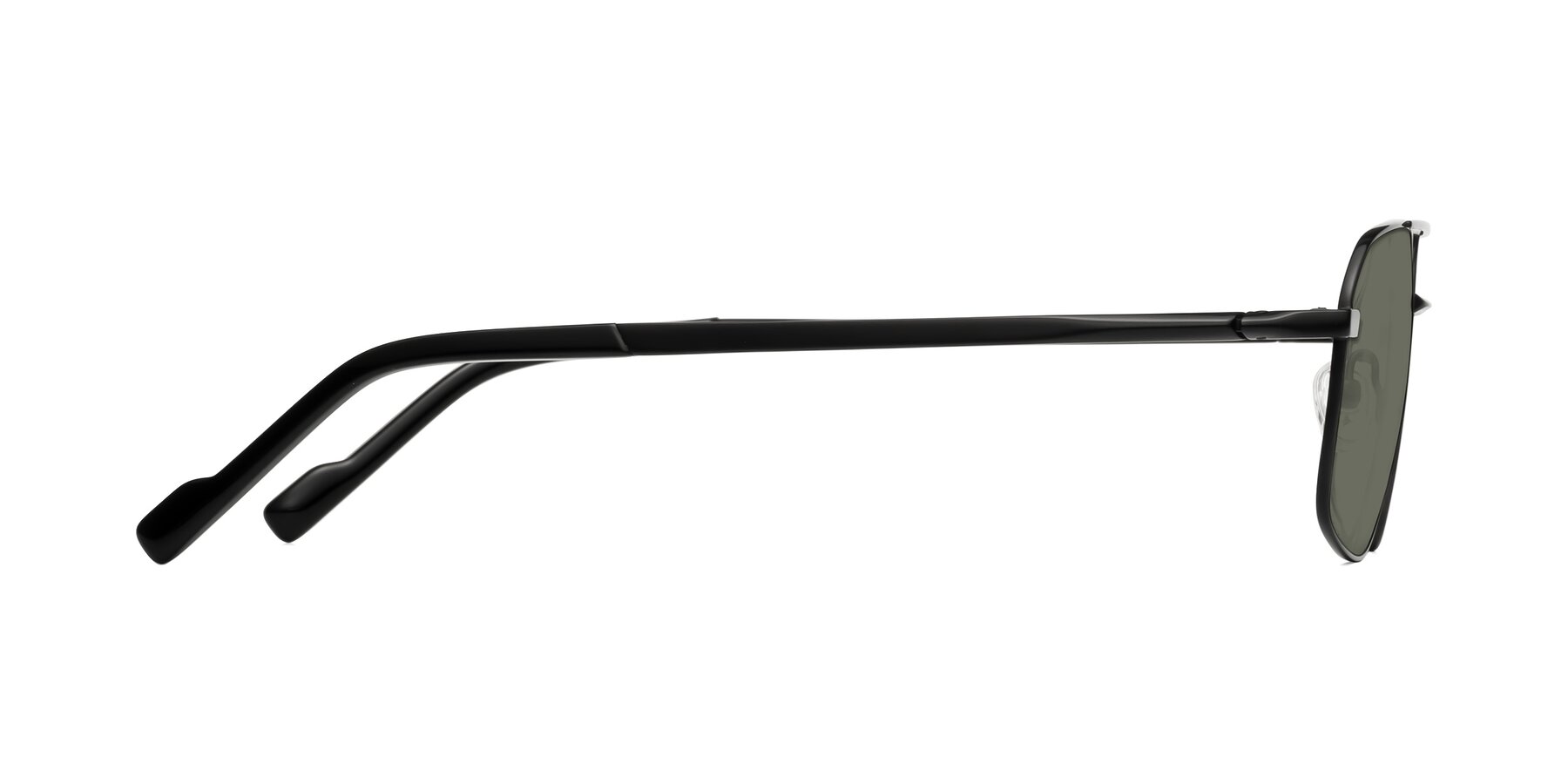 Side of Perine in Black with Gray Polarized Lenses