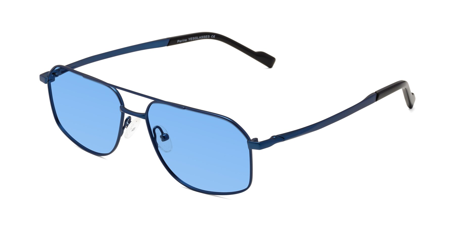 Angle of Perine in Blue with Medium Blue Tinted Lenses