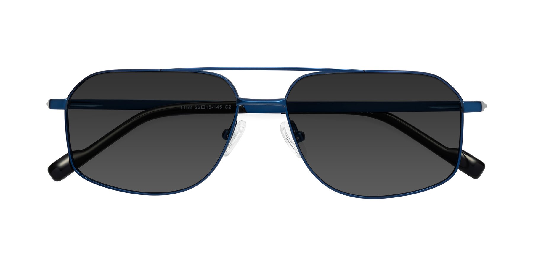 Folded Front of Perine in Blue with Gray Tinted Lenses