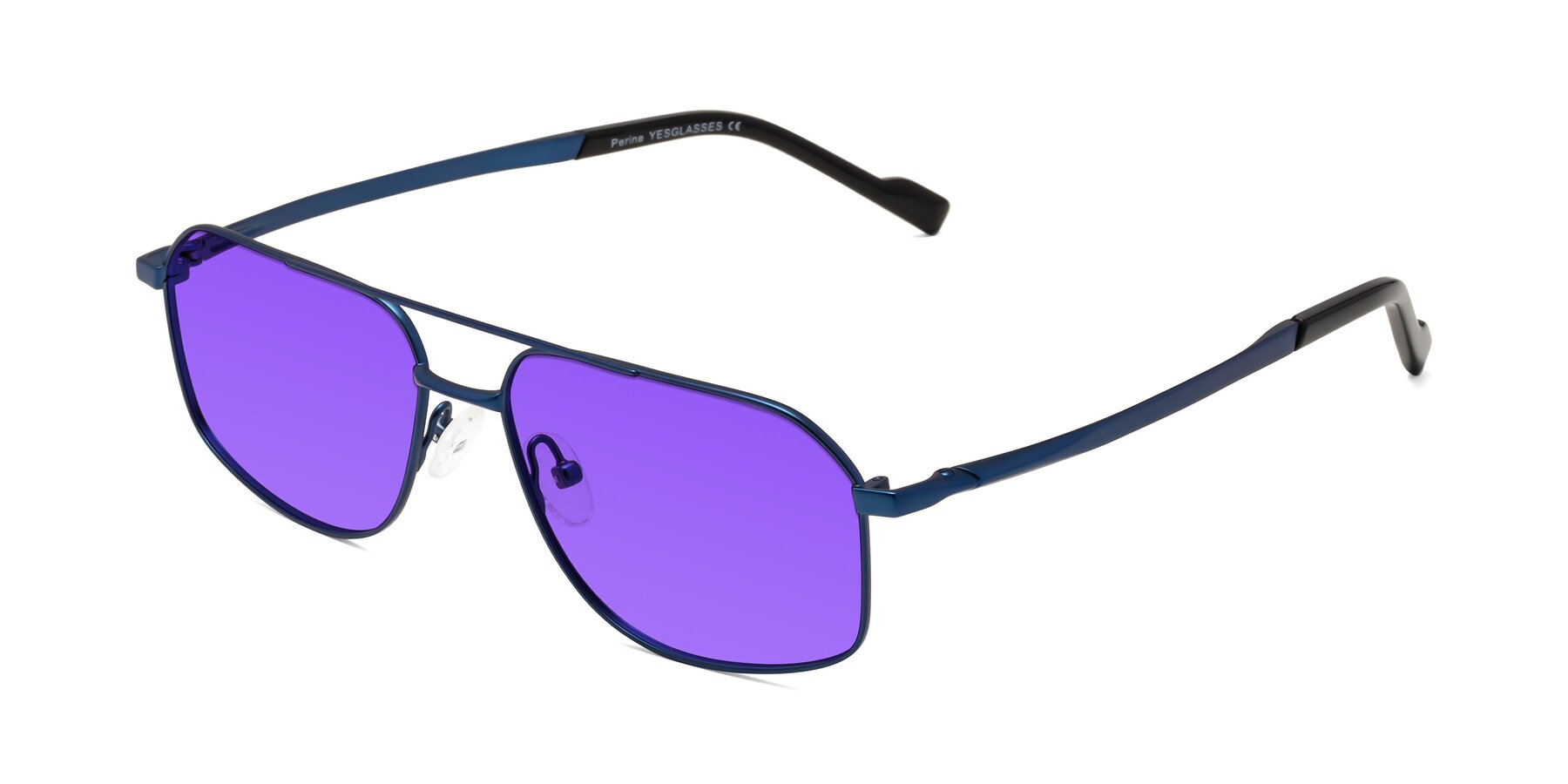 Angle of Perine in Blue with Purple Tinted Lenses