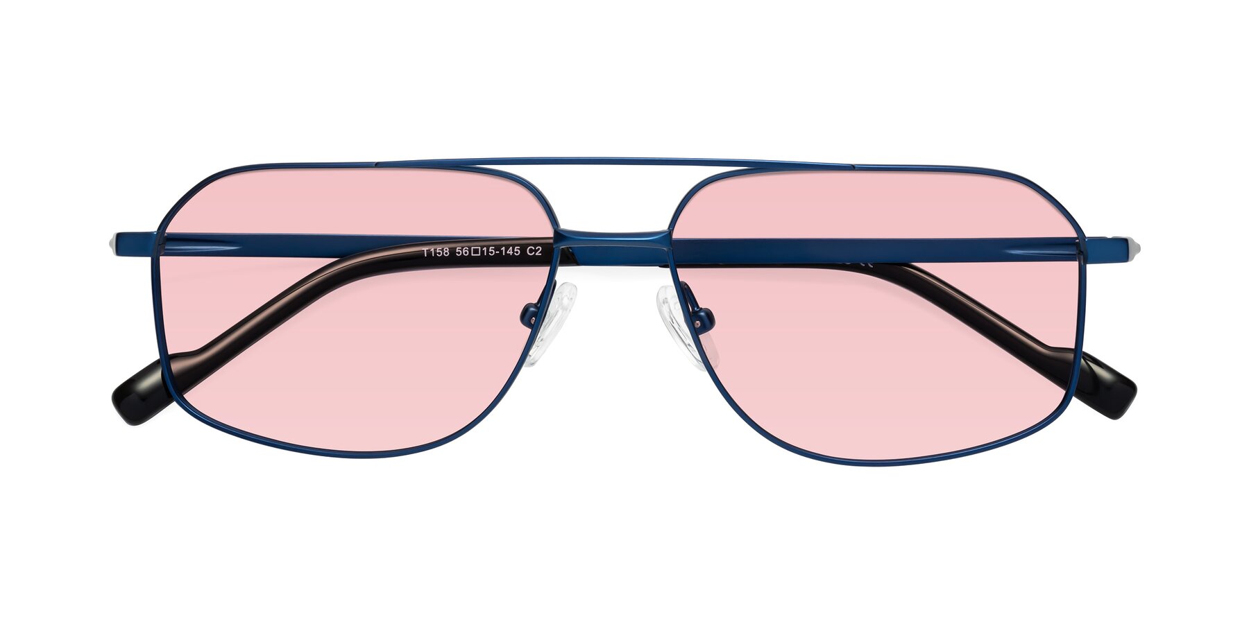 Folded Front of Perine in Blue with Light Garnet Tinted Lenses