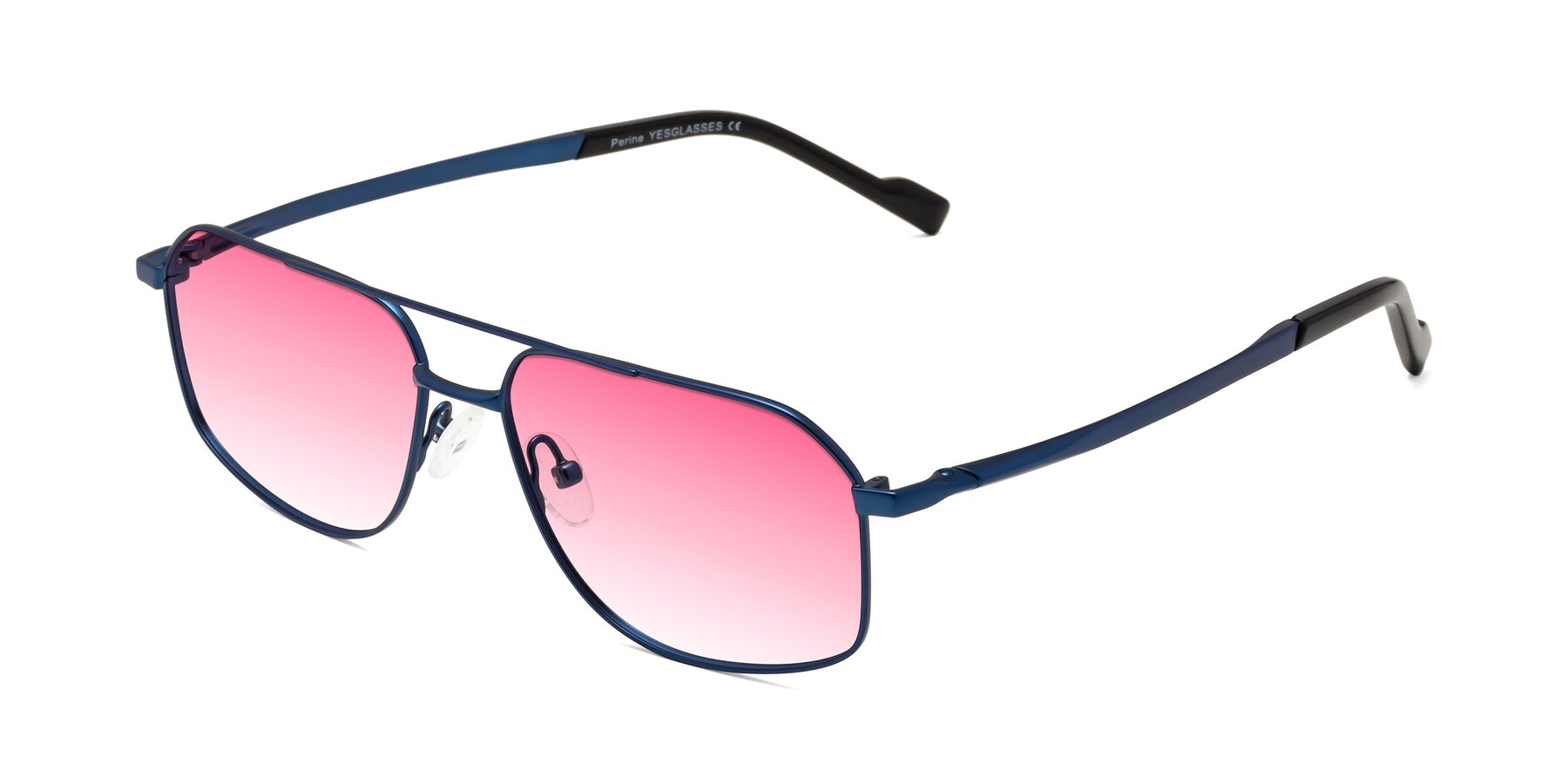 Angle of Perine in Blue with Pink Gradient Lenses