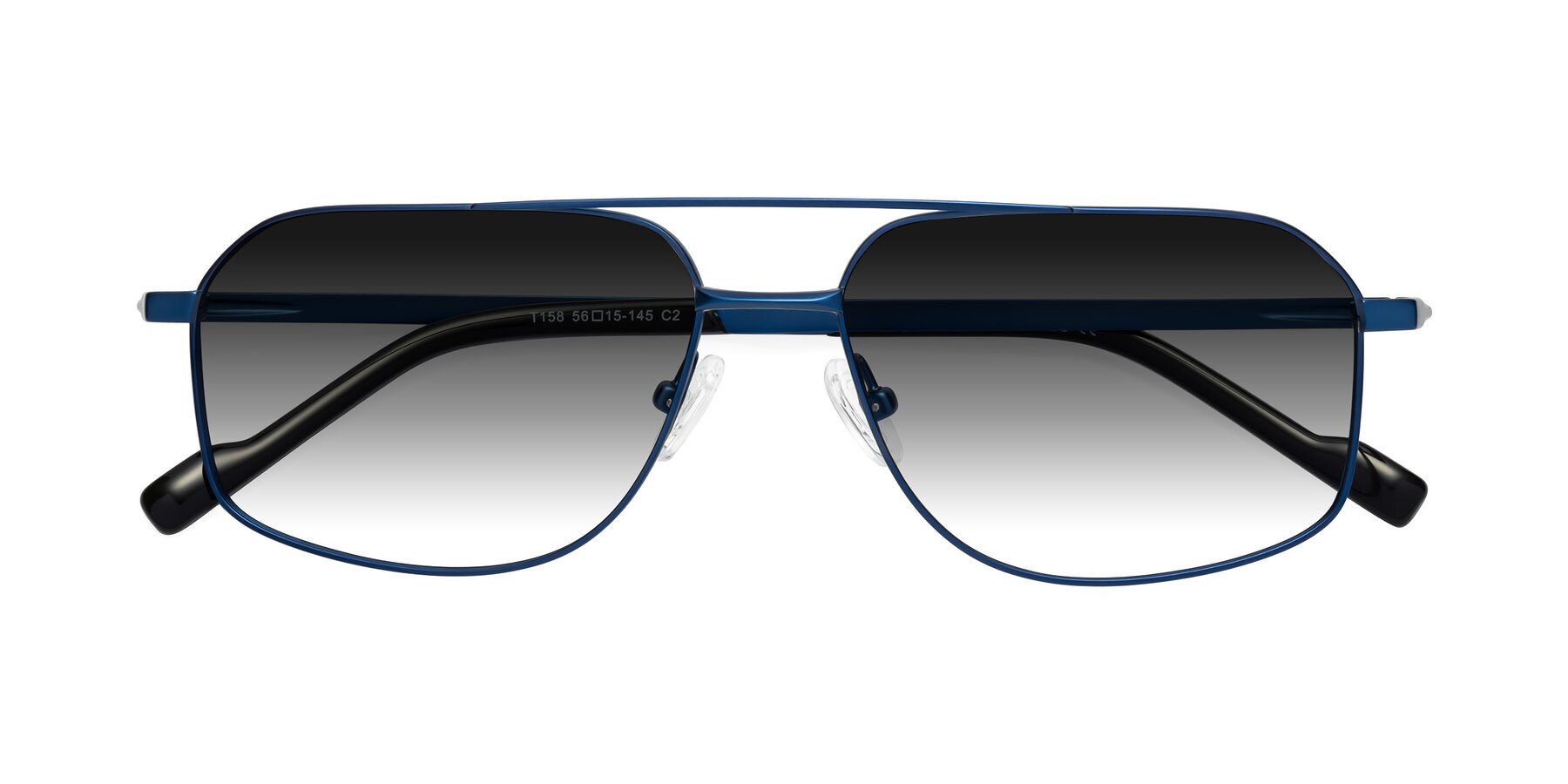 Folded Front of Perine in Blue with Gray Gradient Lenses