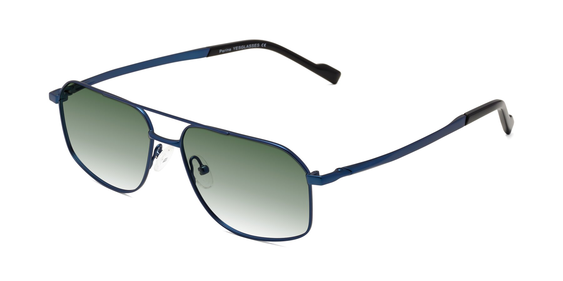 Angle of Perine in Blue with Green Gradient Lenses