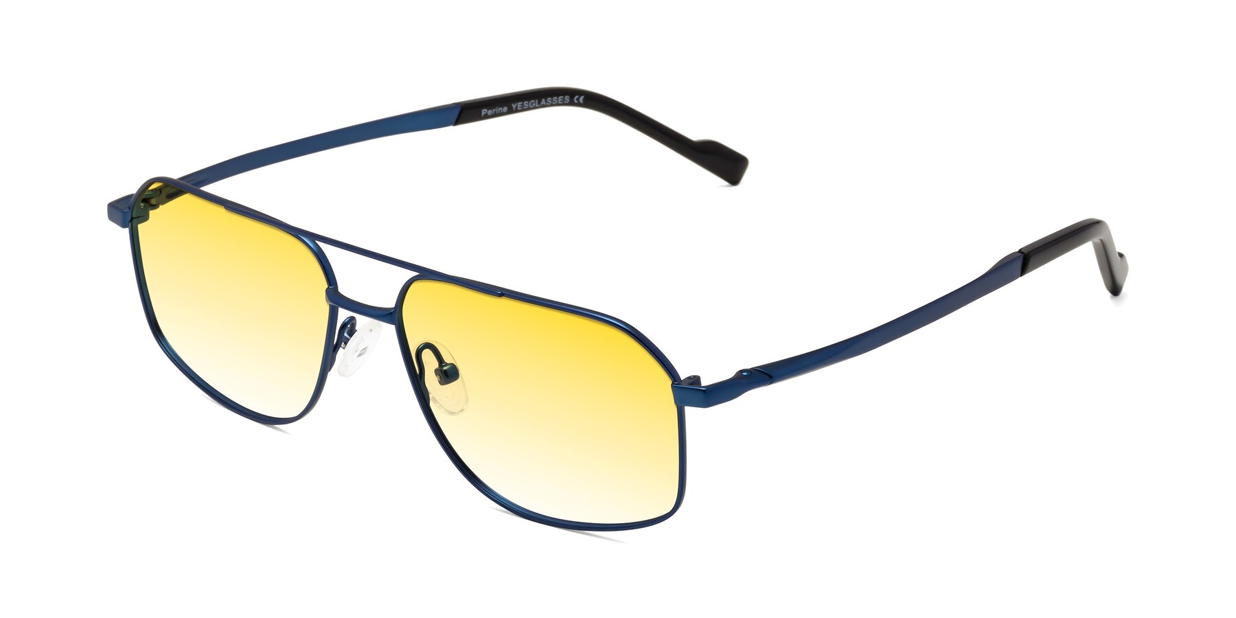 Angle of Perine in Blue with Yellow Gradient Lenses