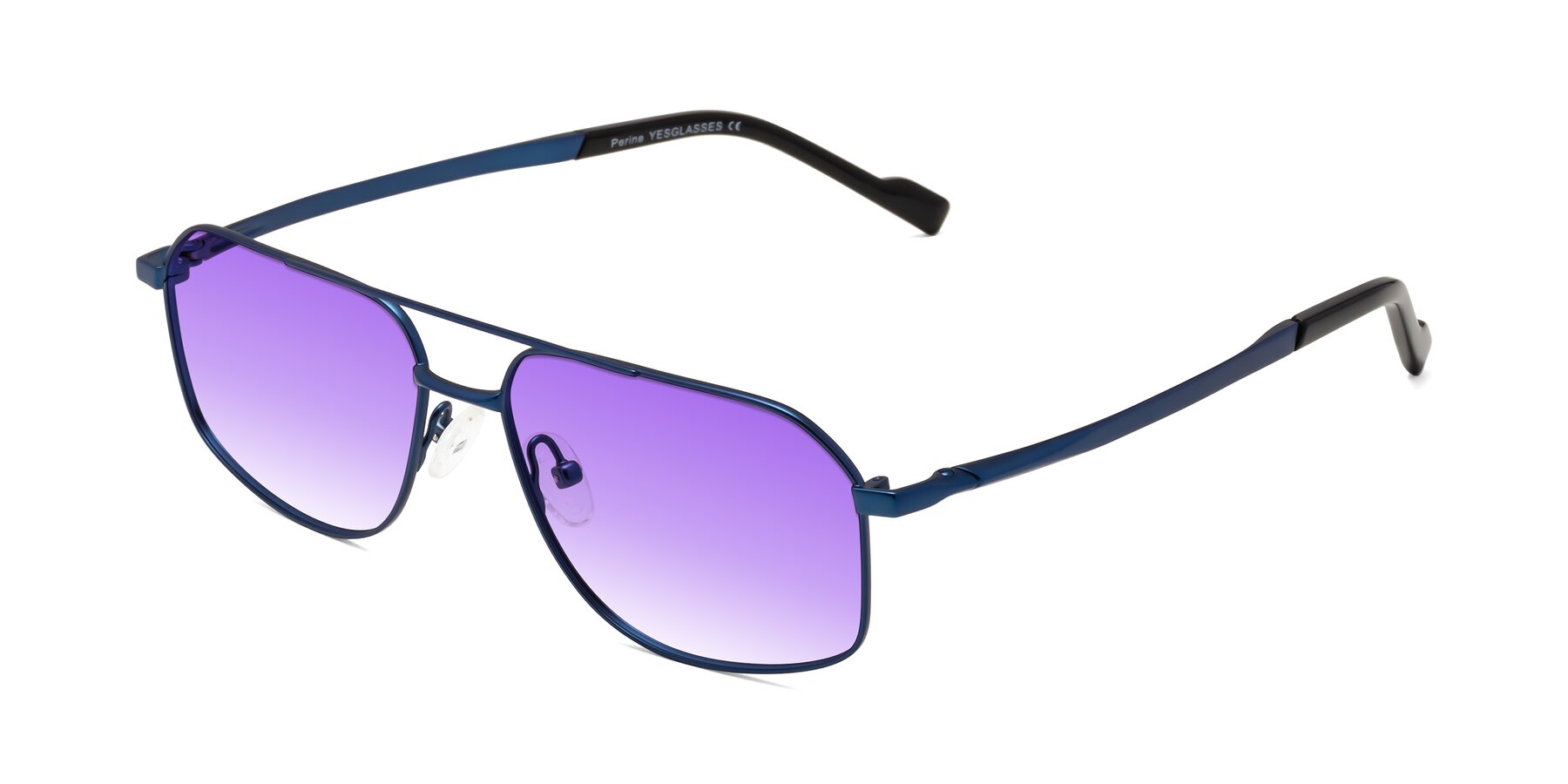 Angle of Perine in Blue with Purple Gradient Lenses