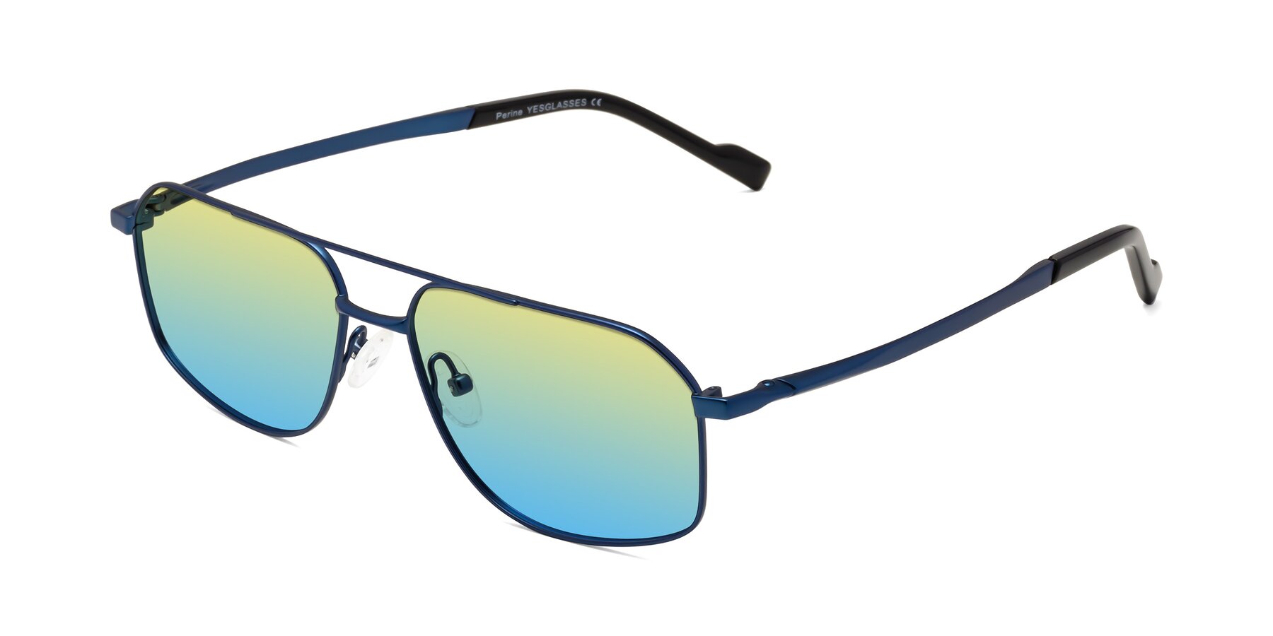 Angle of Perine in Blue with Yellow / Blue Gradient Lenses