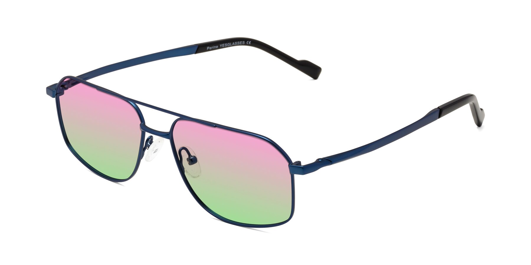 Angle of Perine in Blue with Pink / Green Gradient Lenses