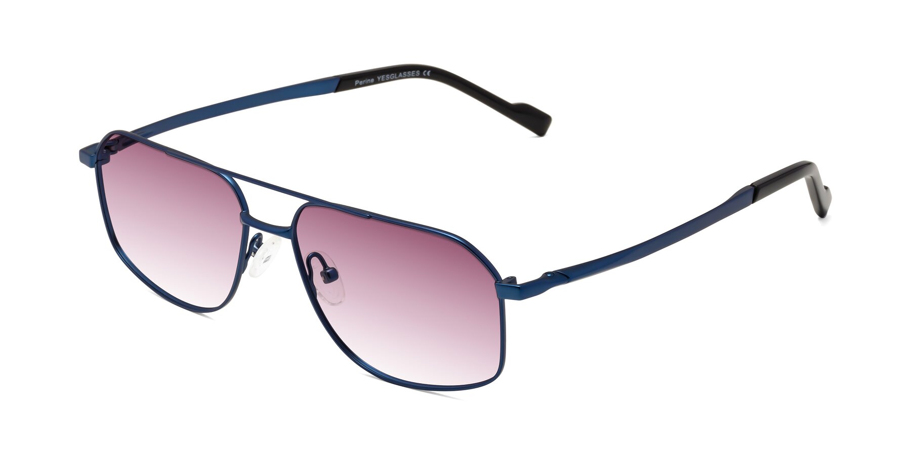 Angle of Perine in Blue with Wine Gradient Lenses