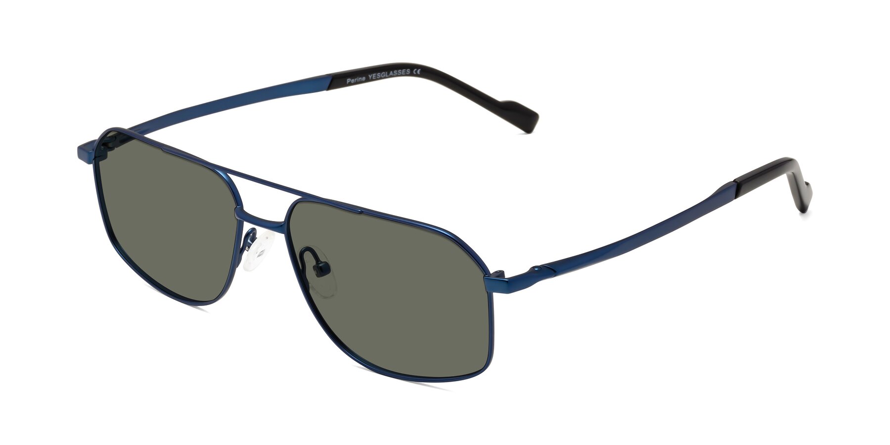 Angle of Perine in Blue with Gray Polarized Lenses