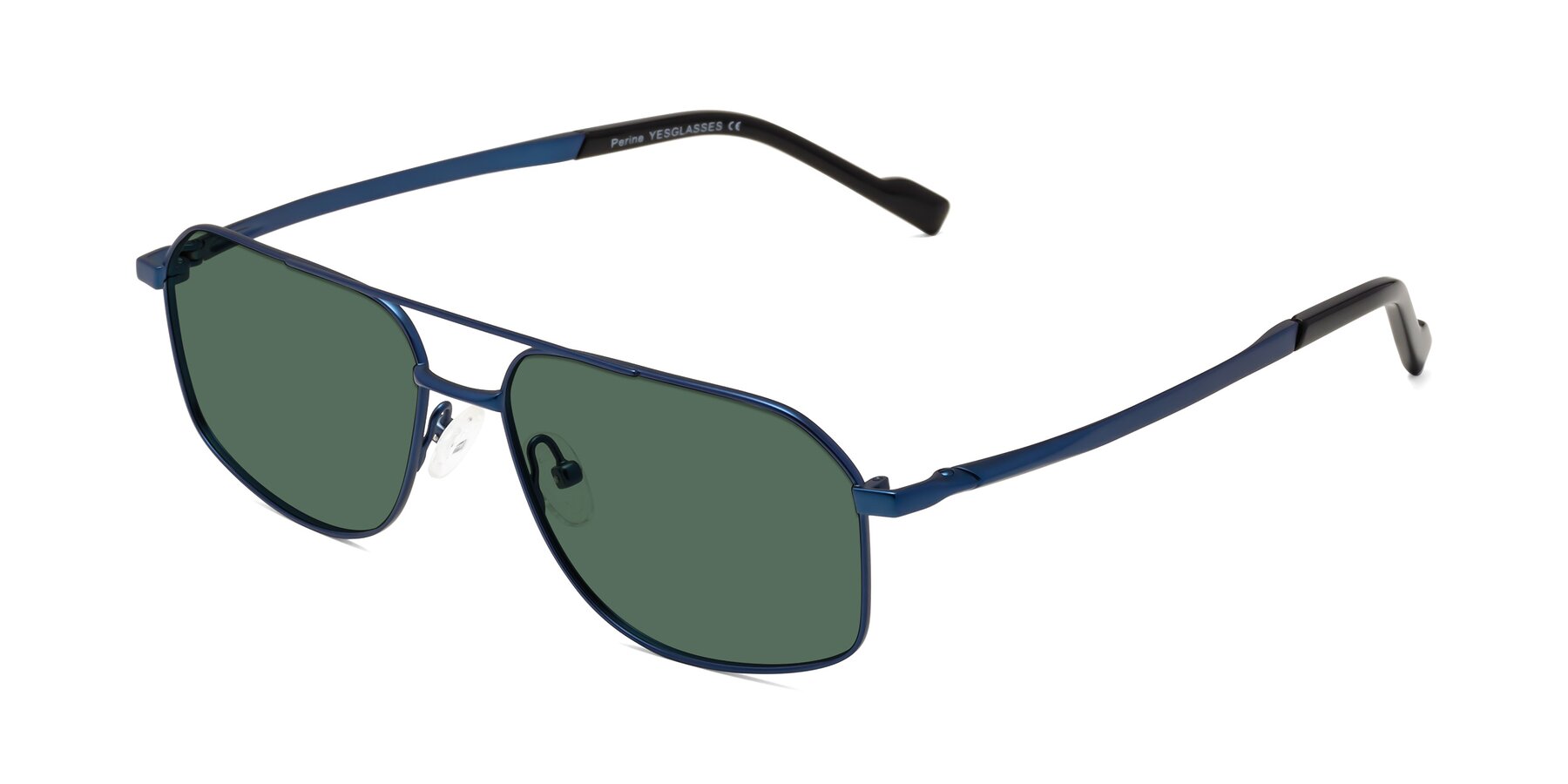 Angle of Perine in Blue with Green Polarized Lenses
