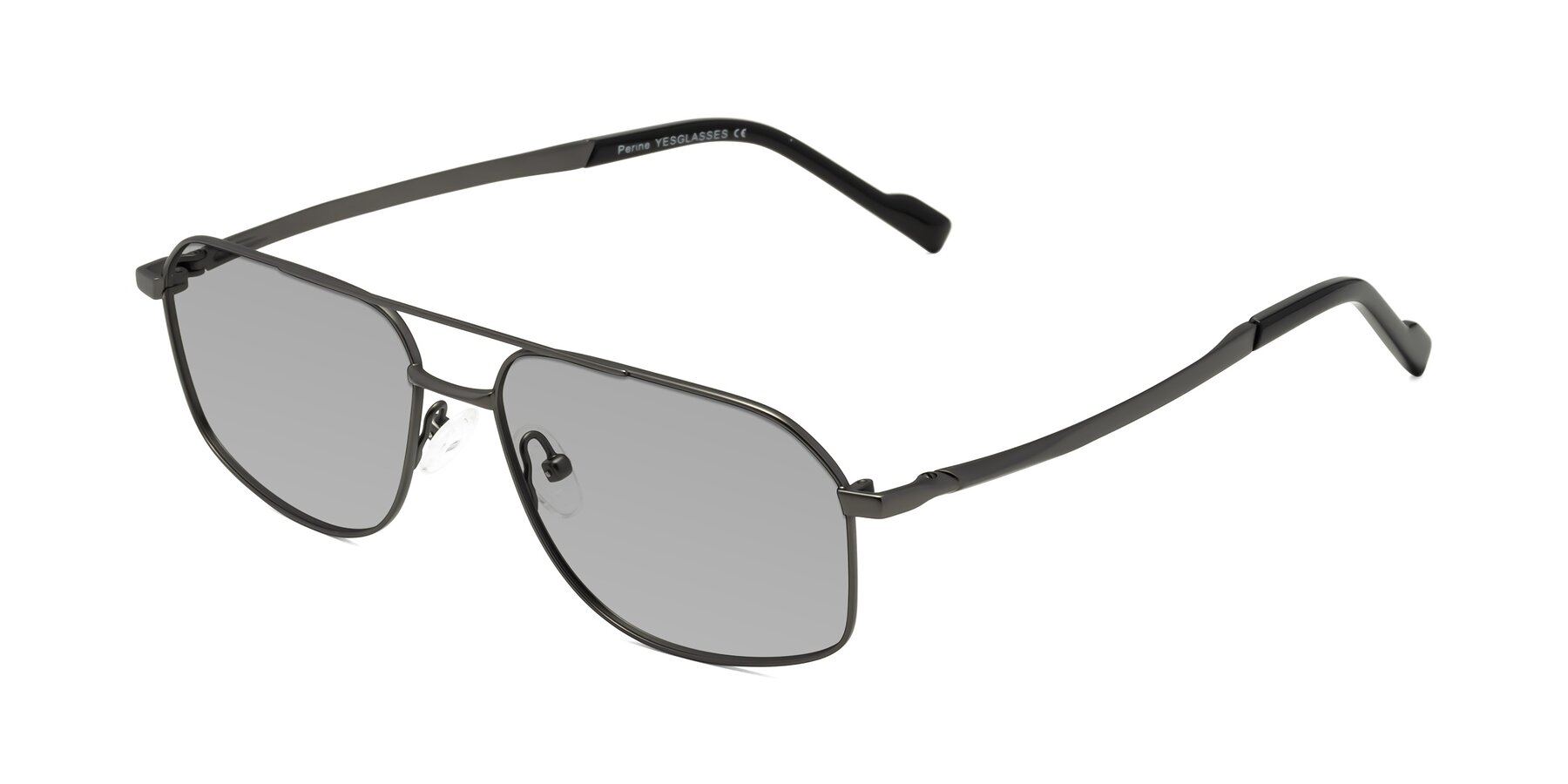 Angle of Perine in Gunmetal with Light Gray Tinted Lenses