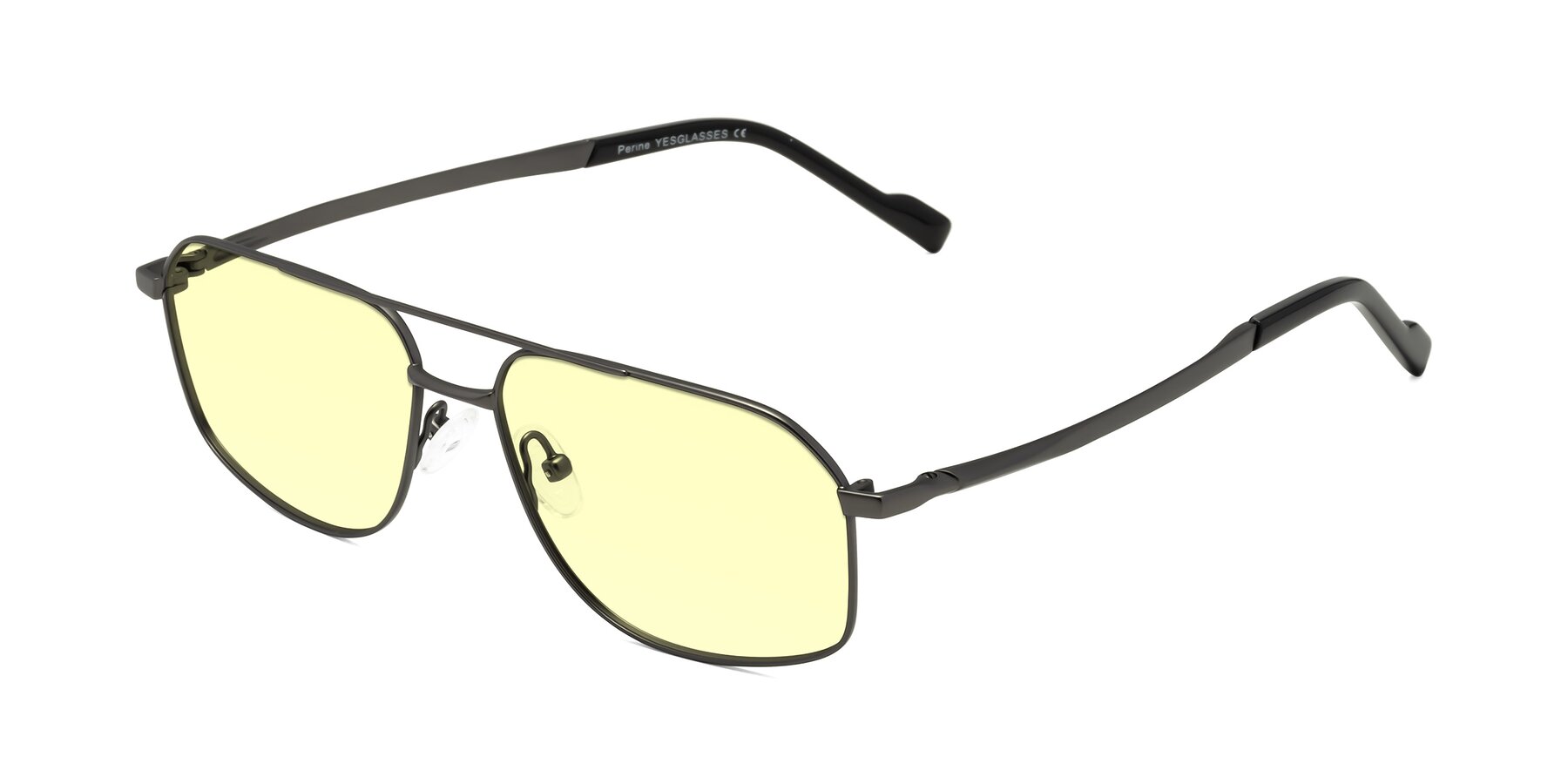 Angle of Perine in Gunmetal with Light Yellow Tinted Lenses