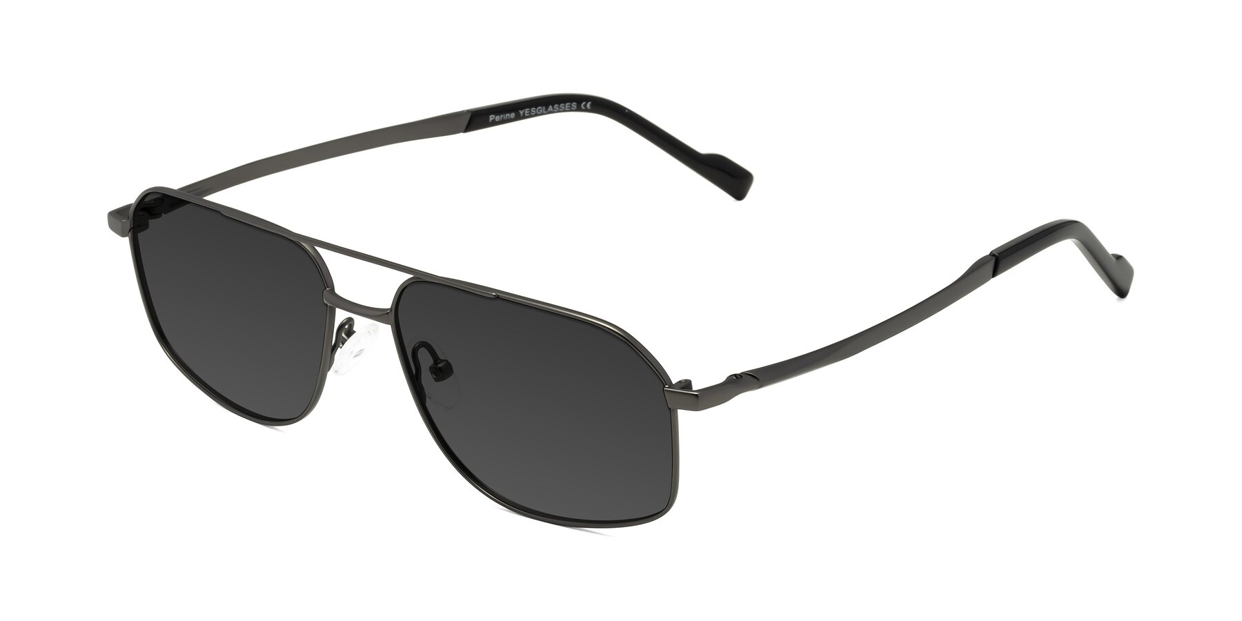 Angle of Perine in Gunmetal with Gray Tinted Lenses