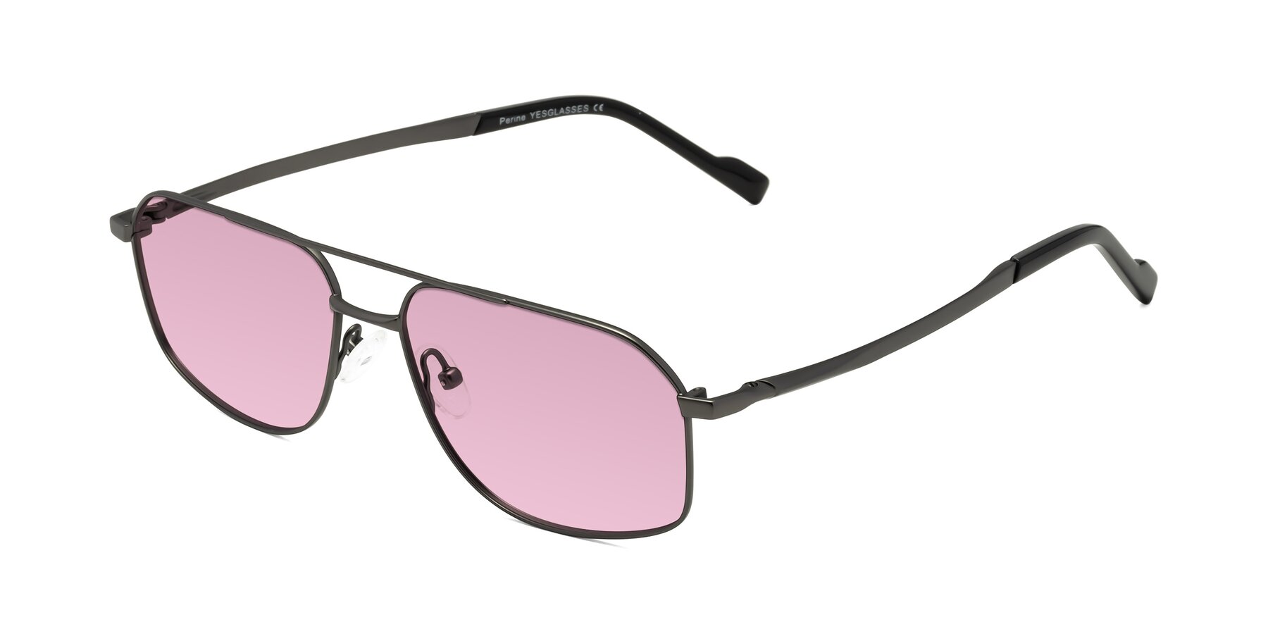 Angle of Perine in Gunmetal with Light Wine Tinted Lenses