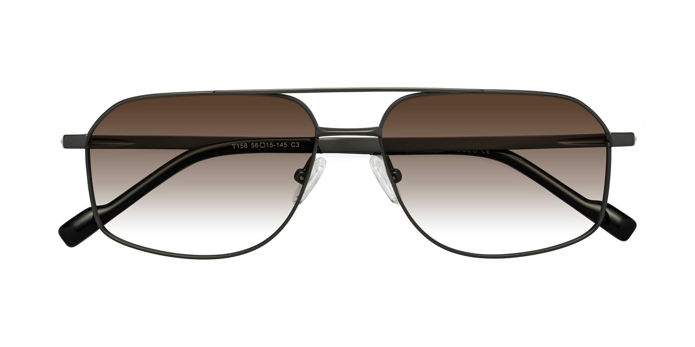 Perine - Gunmetal Gradient Sunglasses