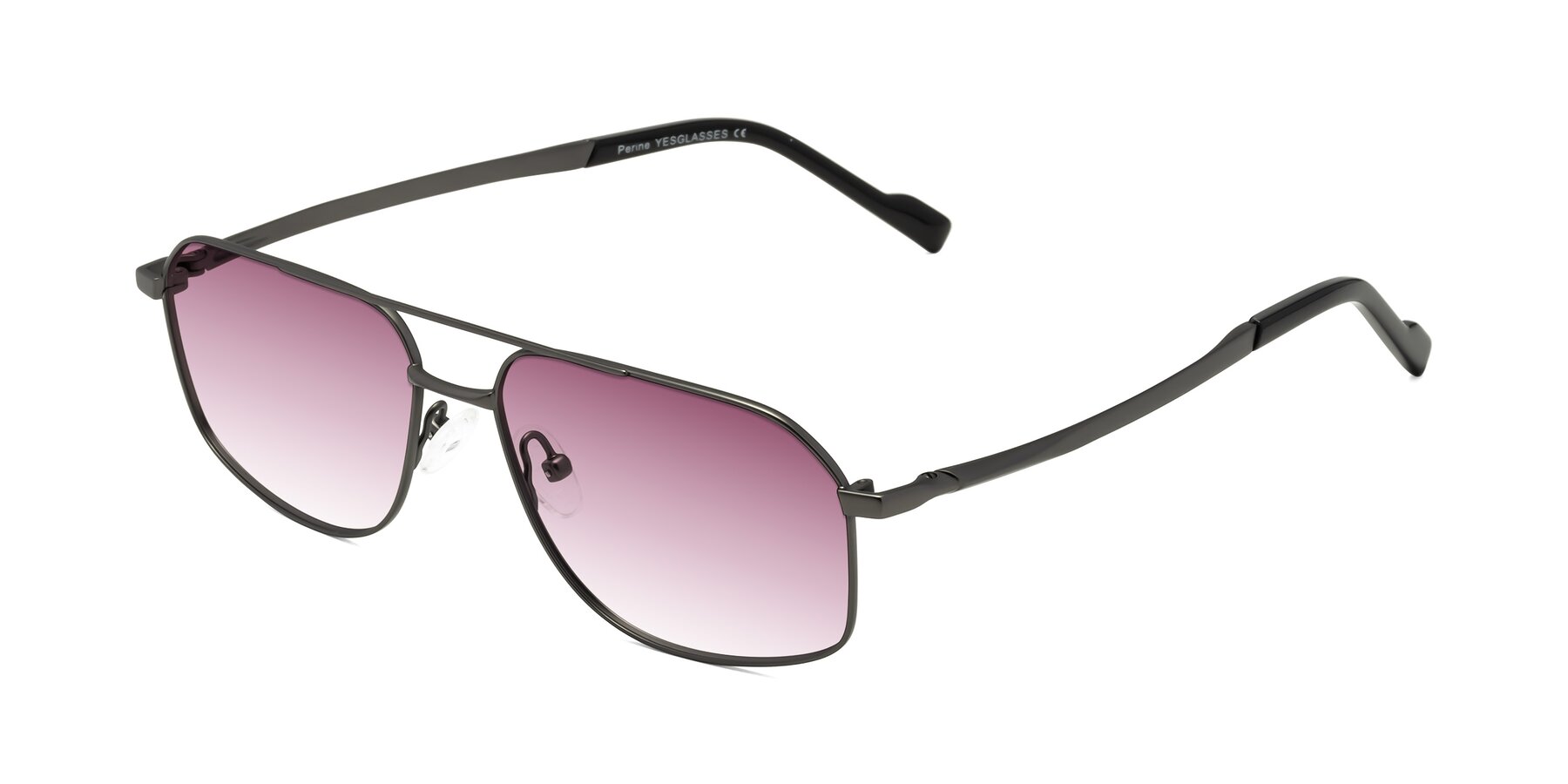 Angle of Perine in Gunmetal with Wine Gradient Lenses