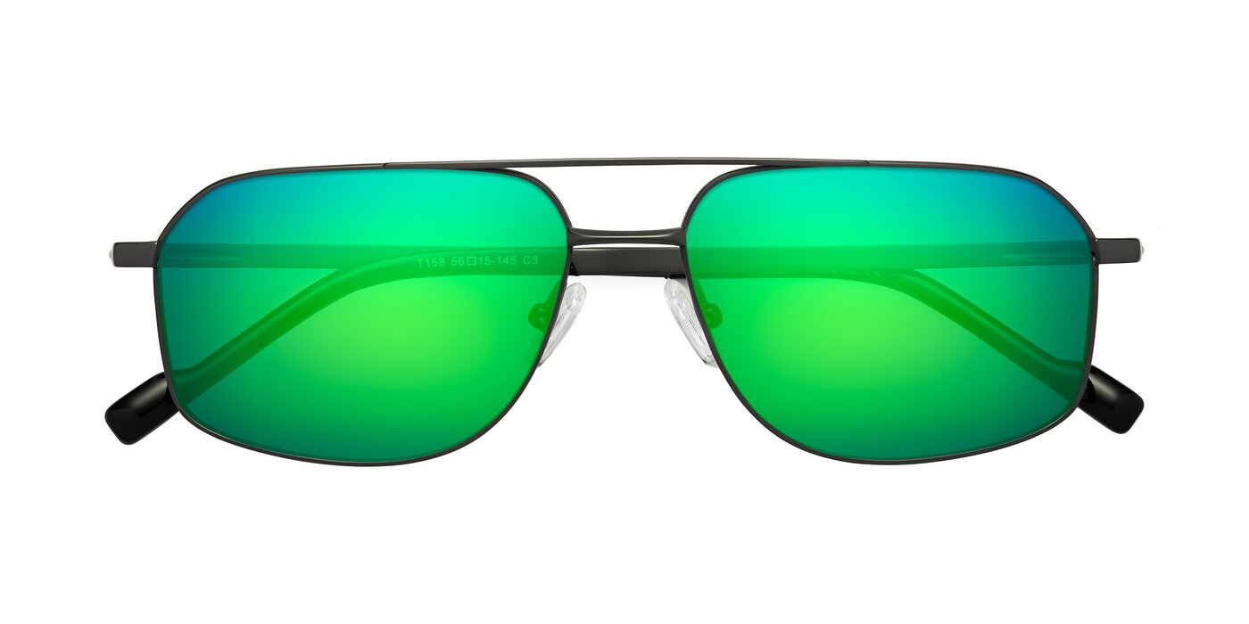 Perine - Gunmetal Flash Mirrored Sunglasses