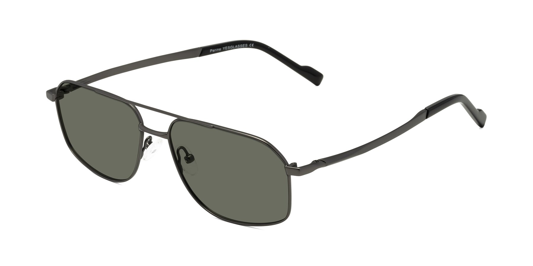 Angle of Perine in Gunmetal with Gray Polarized Lenses