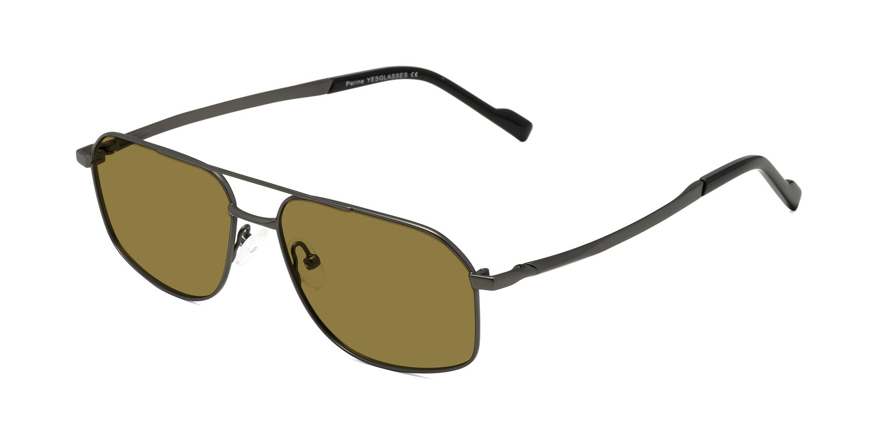 Angle of Perine in Gunmetal with Brown Polarized Lenses