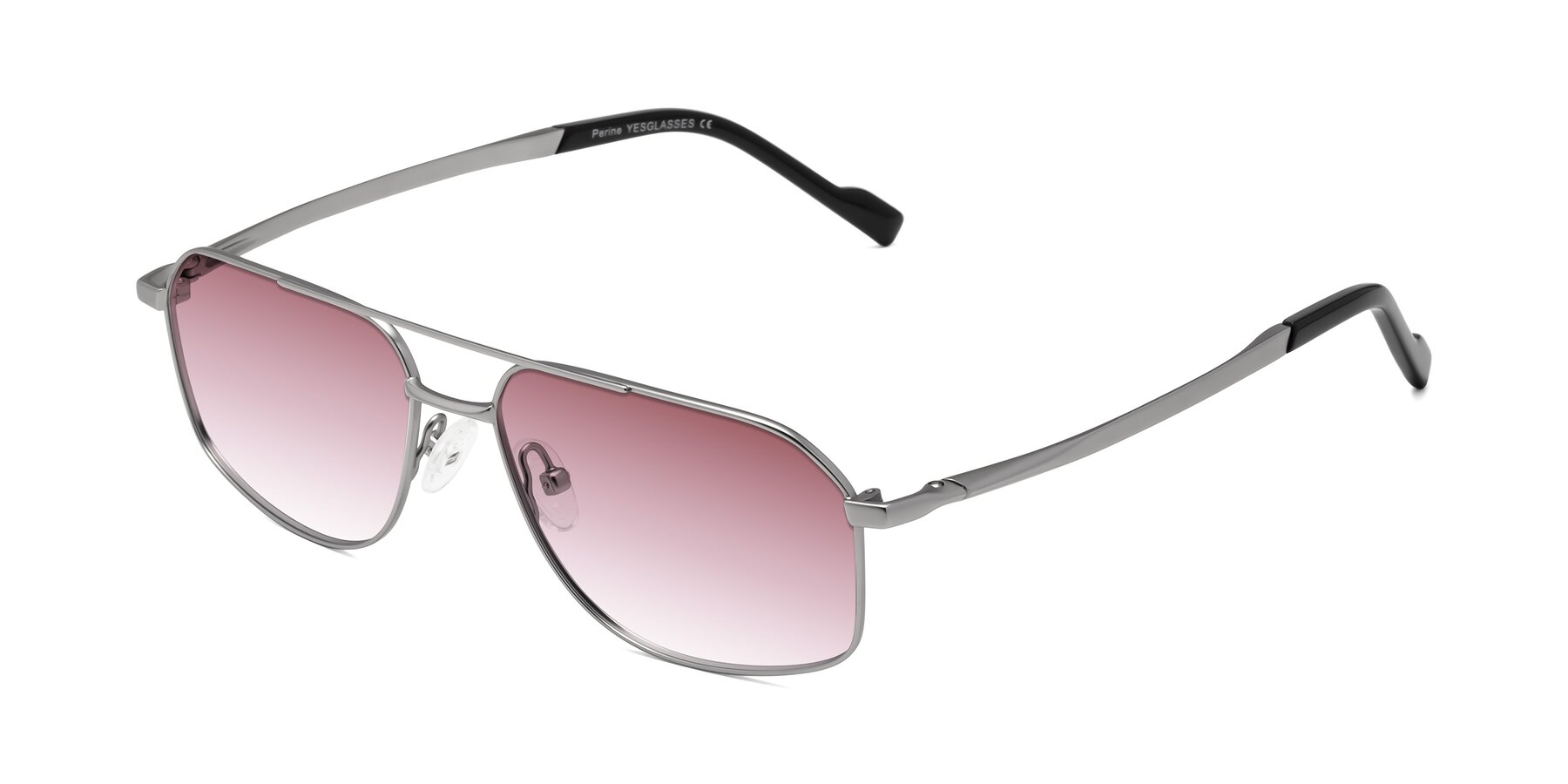 Angle of Perine in Silver with Garnet Gradient Lenses