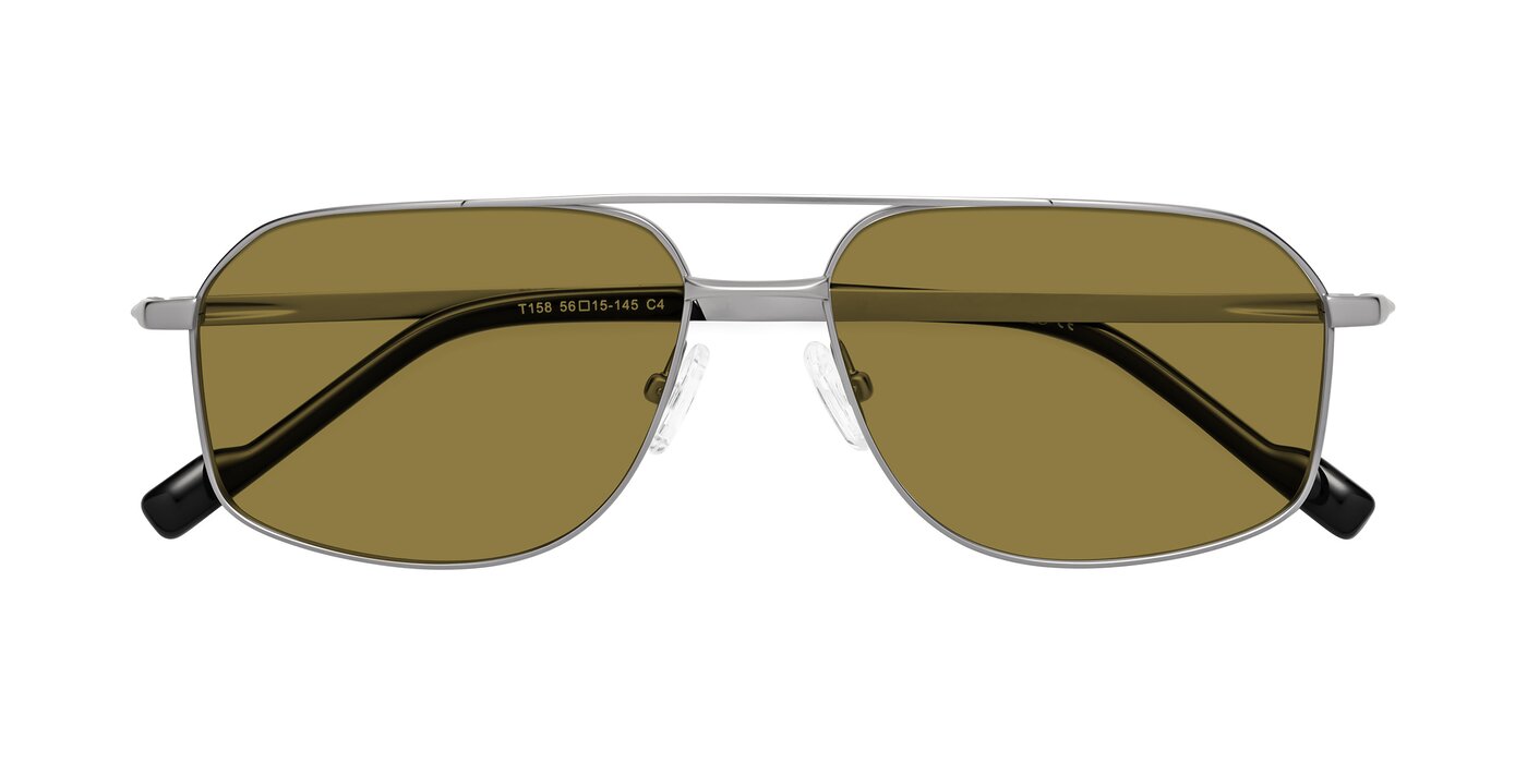 Perine - Silver Polarized Sunglasses