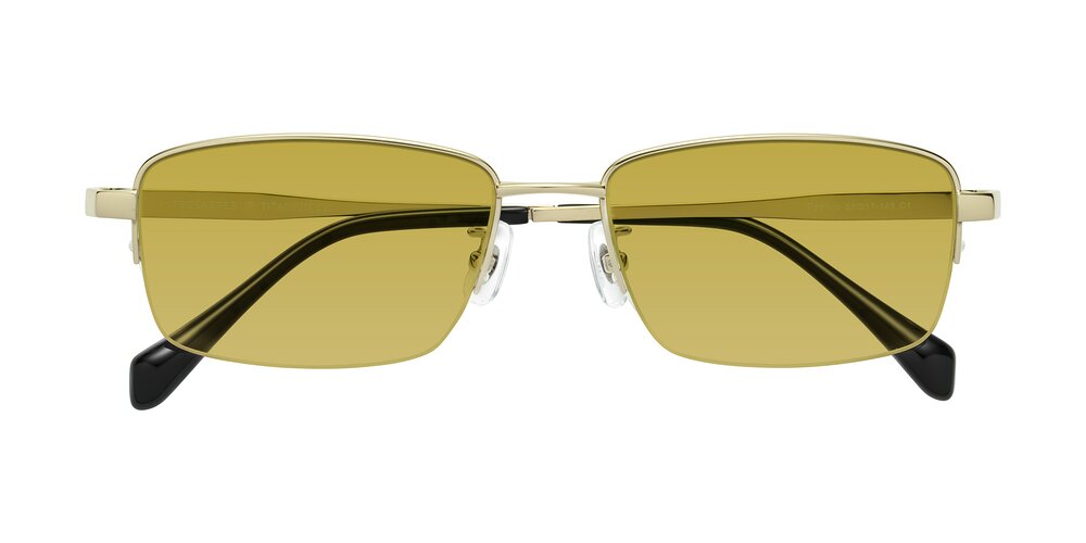 RUNWAY SUNGLASSES 571638 IN GOLD METAL BROWN SMOKE LENSES