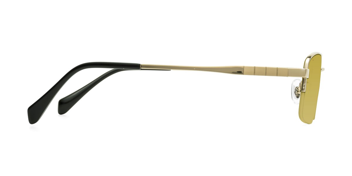 RUNWAY SUNGLASSES 571638 IN GOLD METAL BROWN SMOKE LENSES main image 1