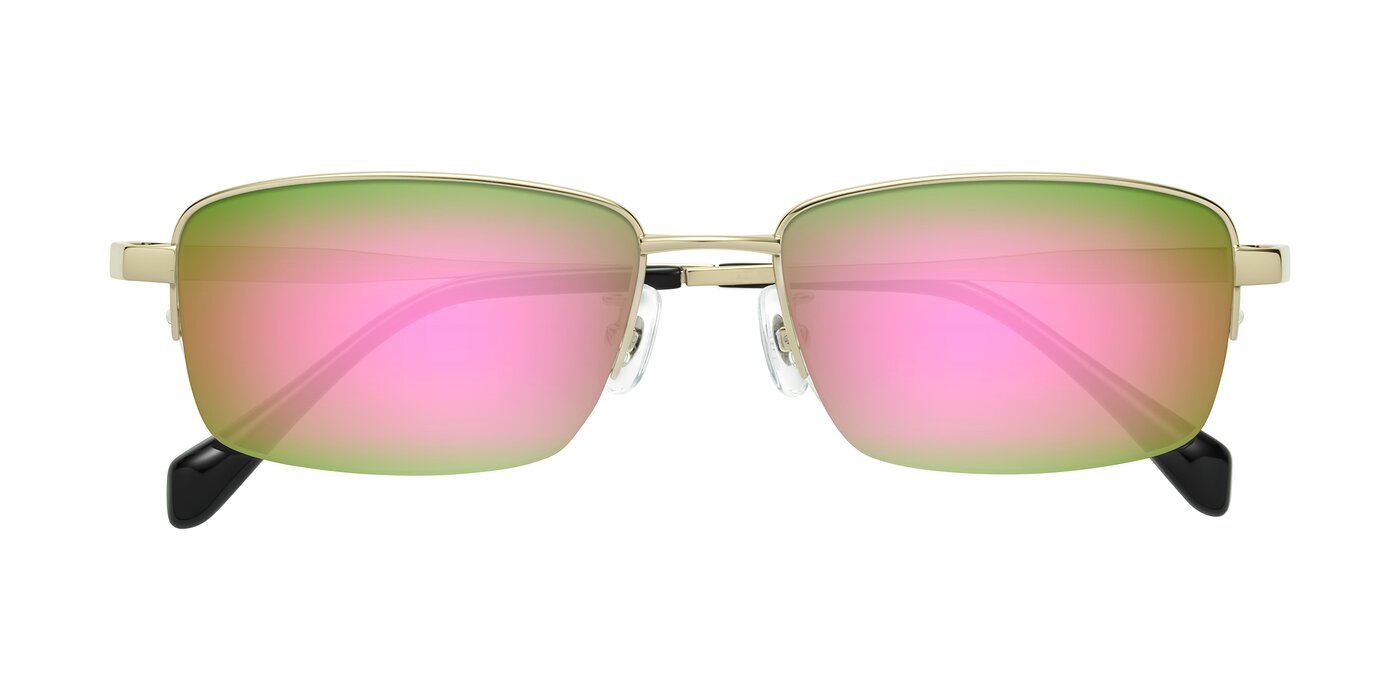 Profile - Gold Flash Mirrored Sunglasses