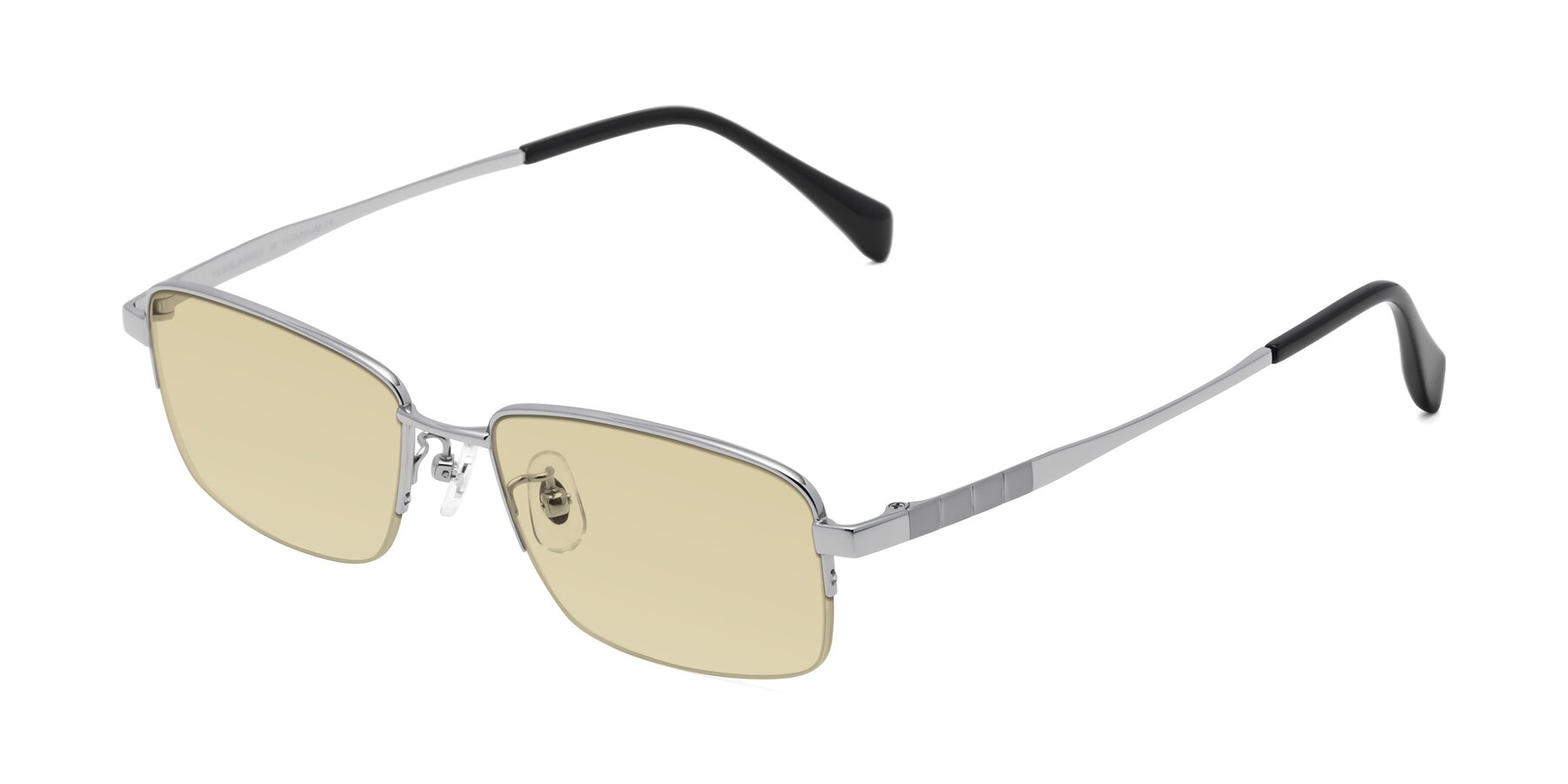 Angle of Profile in Silver with Light Champagne Tinted Lenses