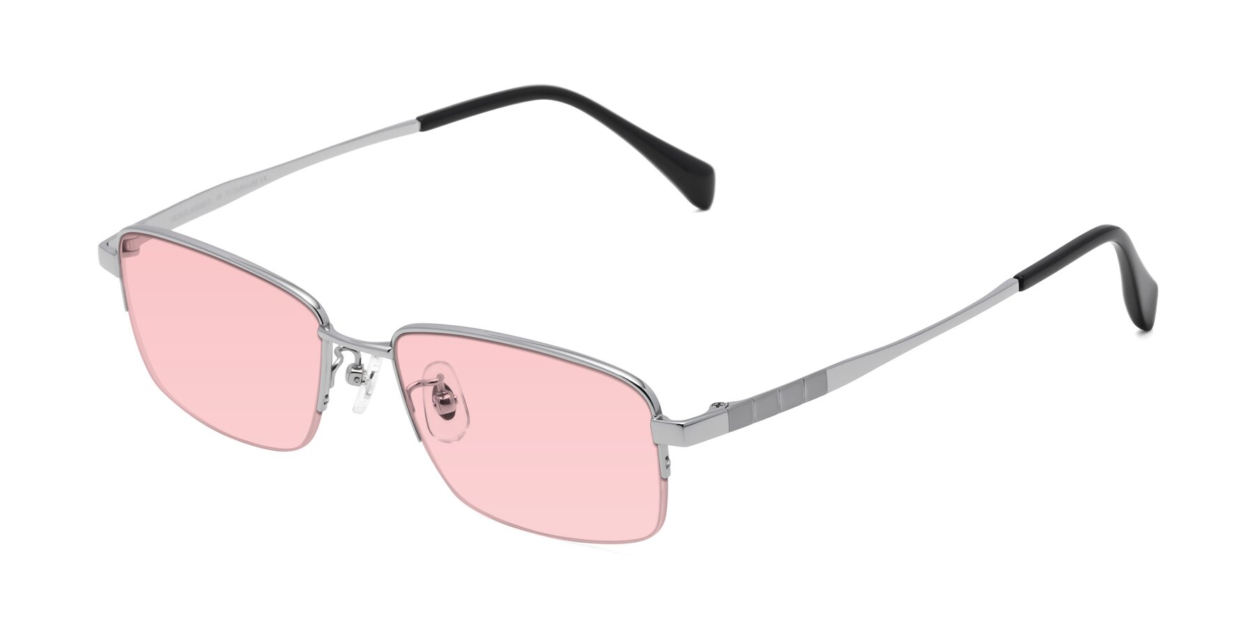 Angle of Profile in Silver with Light Garnet Tinted Lenses