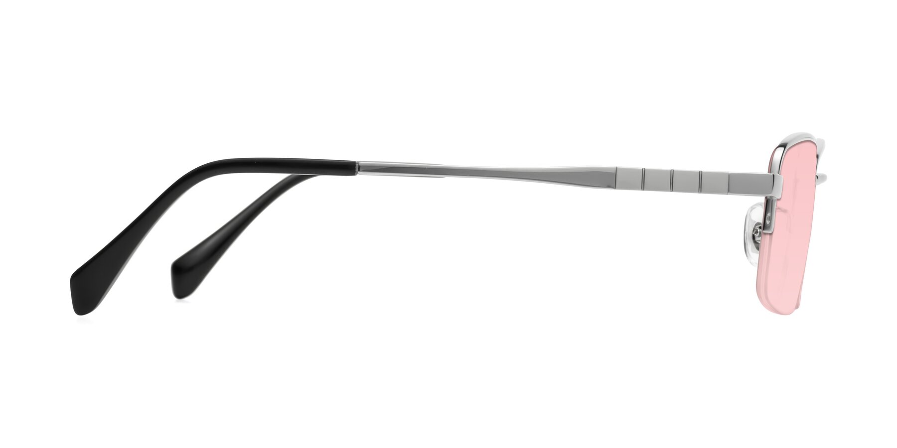 Side of Profile in Silver with Light Garnet Tinted Lenses