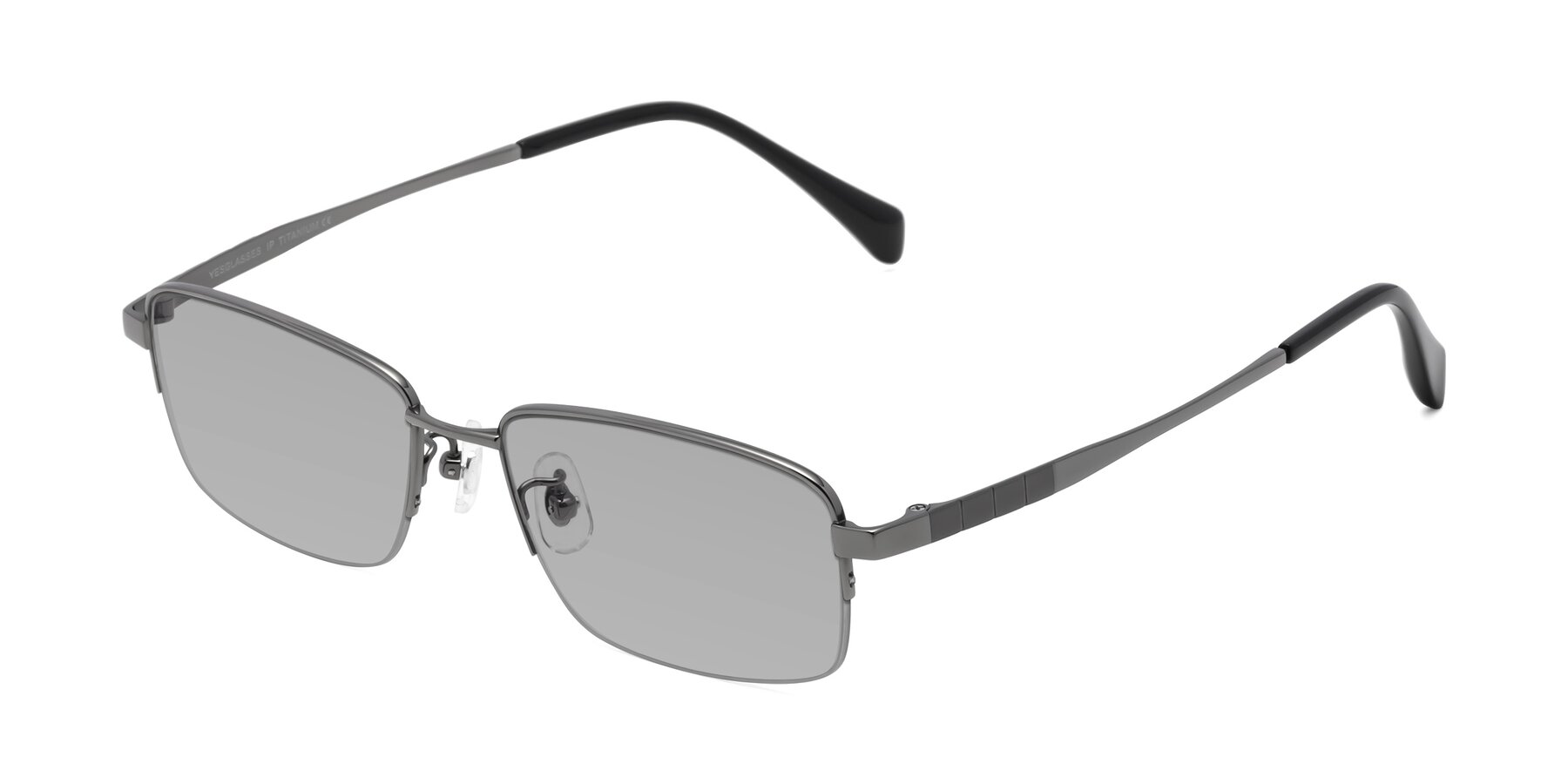 Angle of Profile in Gunmetal with Light Gray Tinted Lenses